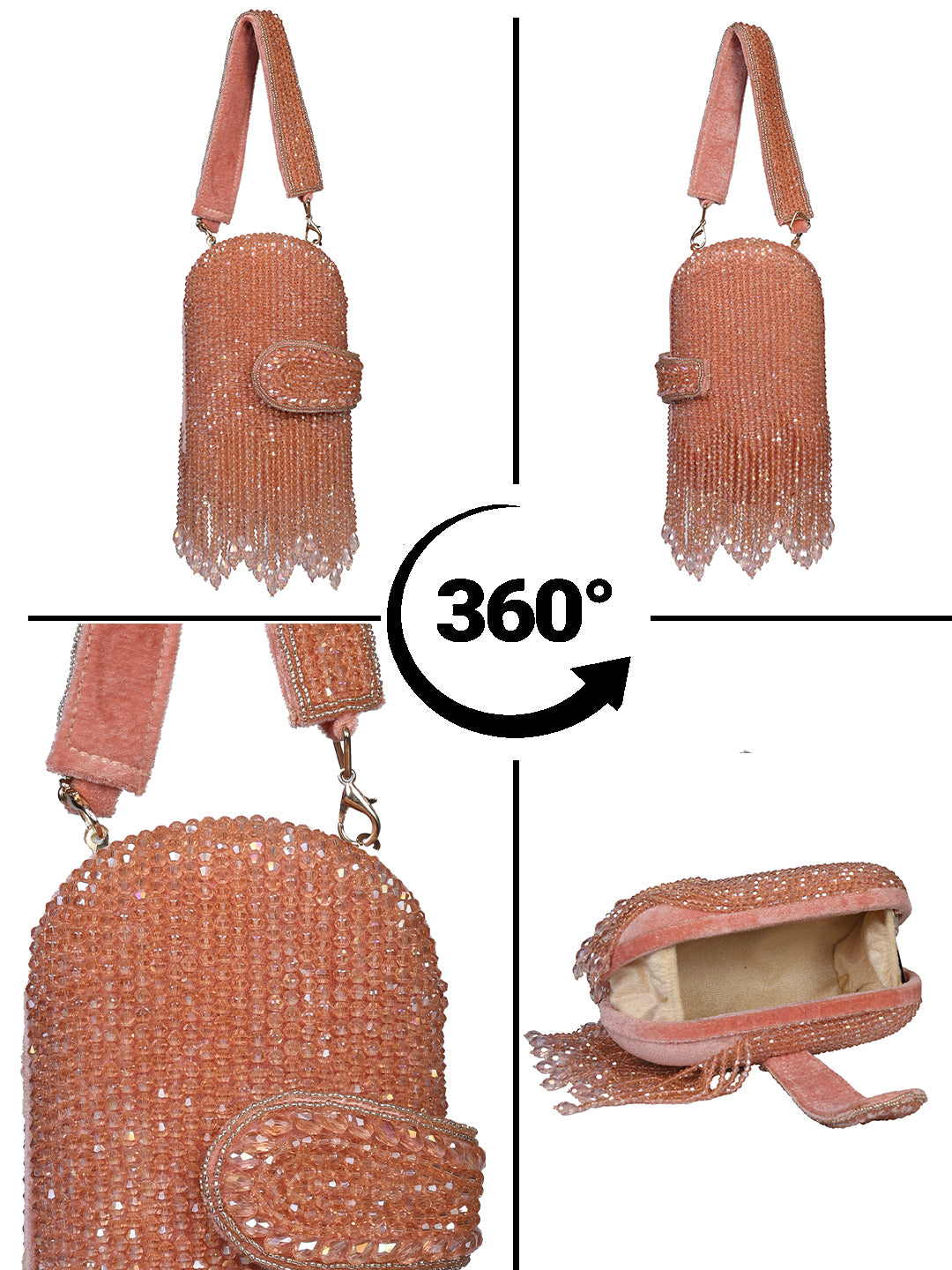 VRPS Embroidered Clutch | Handcrafted Ethnic Bag | SWIS-2117 | Additional Angle