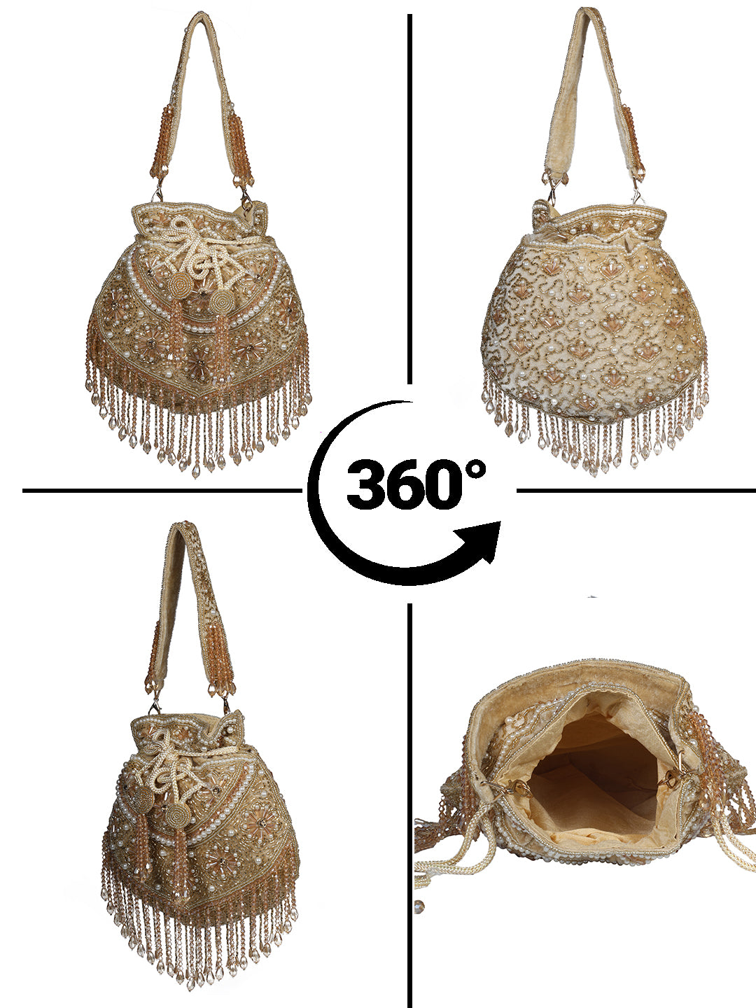 VRPS Potli Bag | Handcrafted Ethnic Bag | SWIS-2520 | Additional Angle