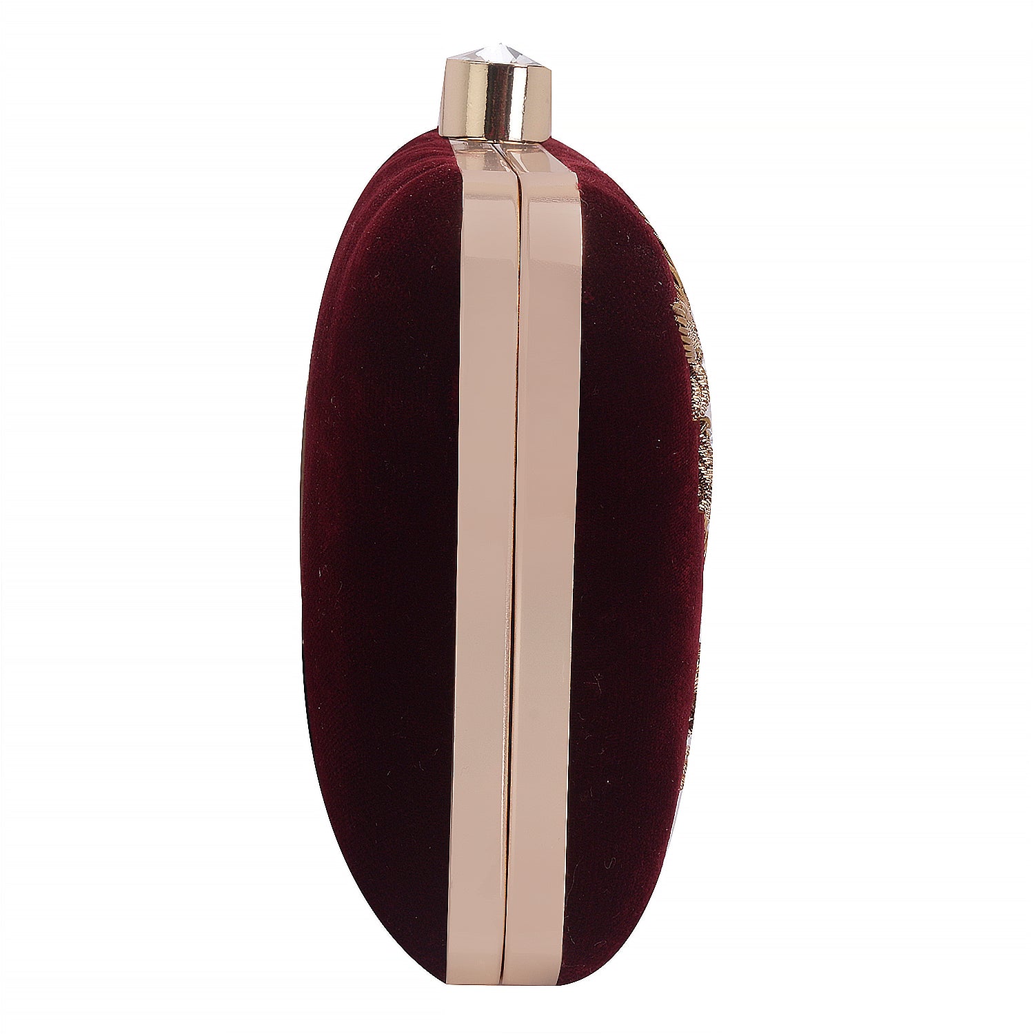 marron embroidery clutch for girls and women