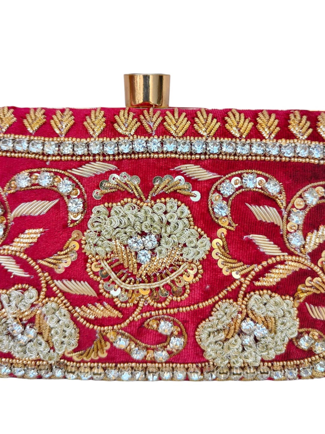 VRPS Embroidered Clutch | Handcrafted Ethnic Bag | SWIS-4432 | Additional Angle