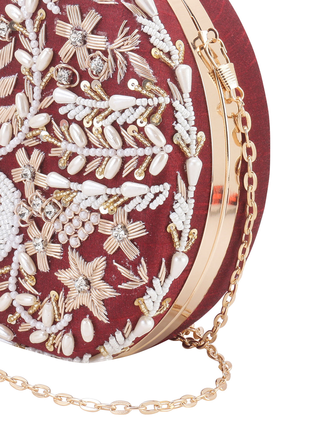VRPS Embroidered Clutch | Handcrafted Ethnic Bag | SWIS-875 | Additional Angle