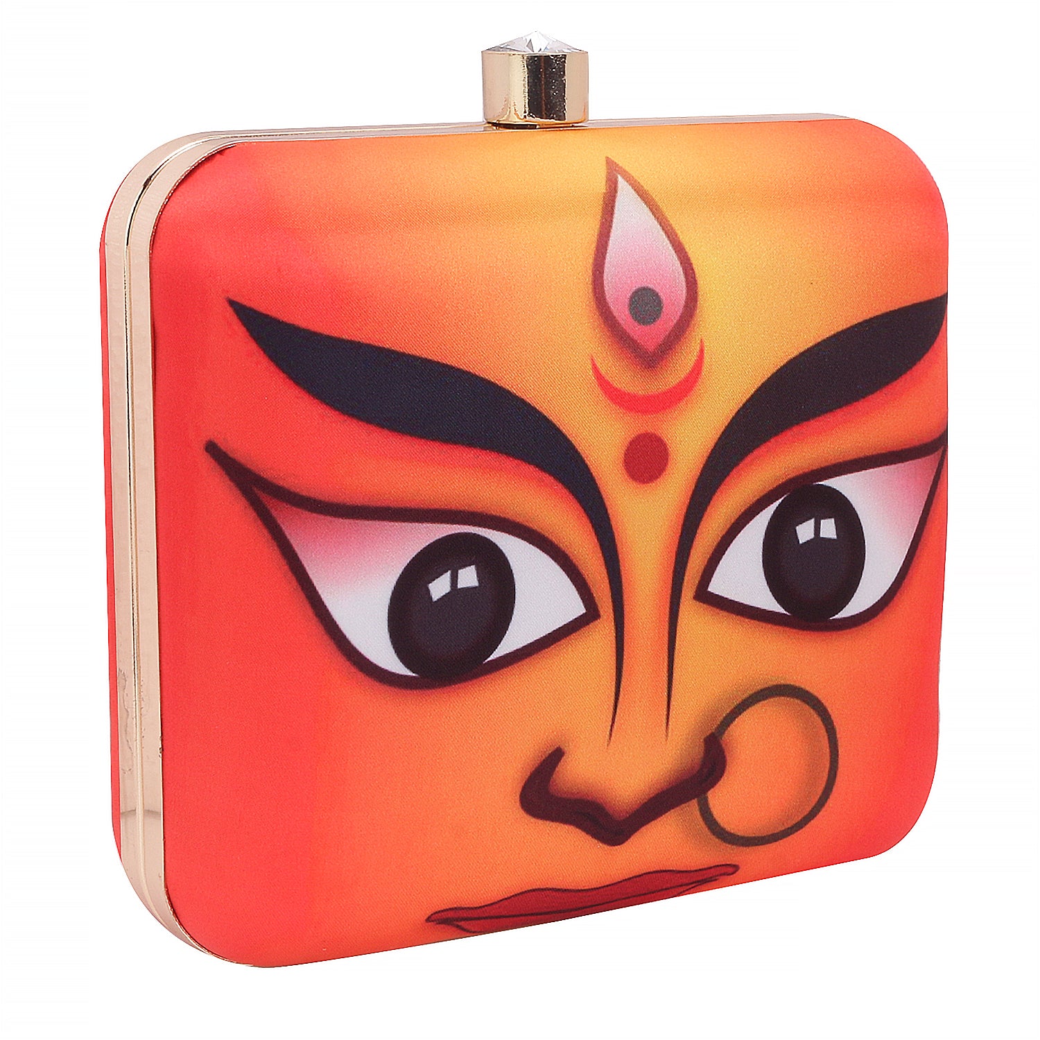 3D digital print box clutch