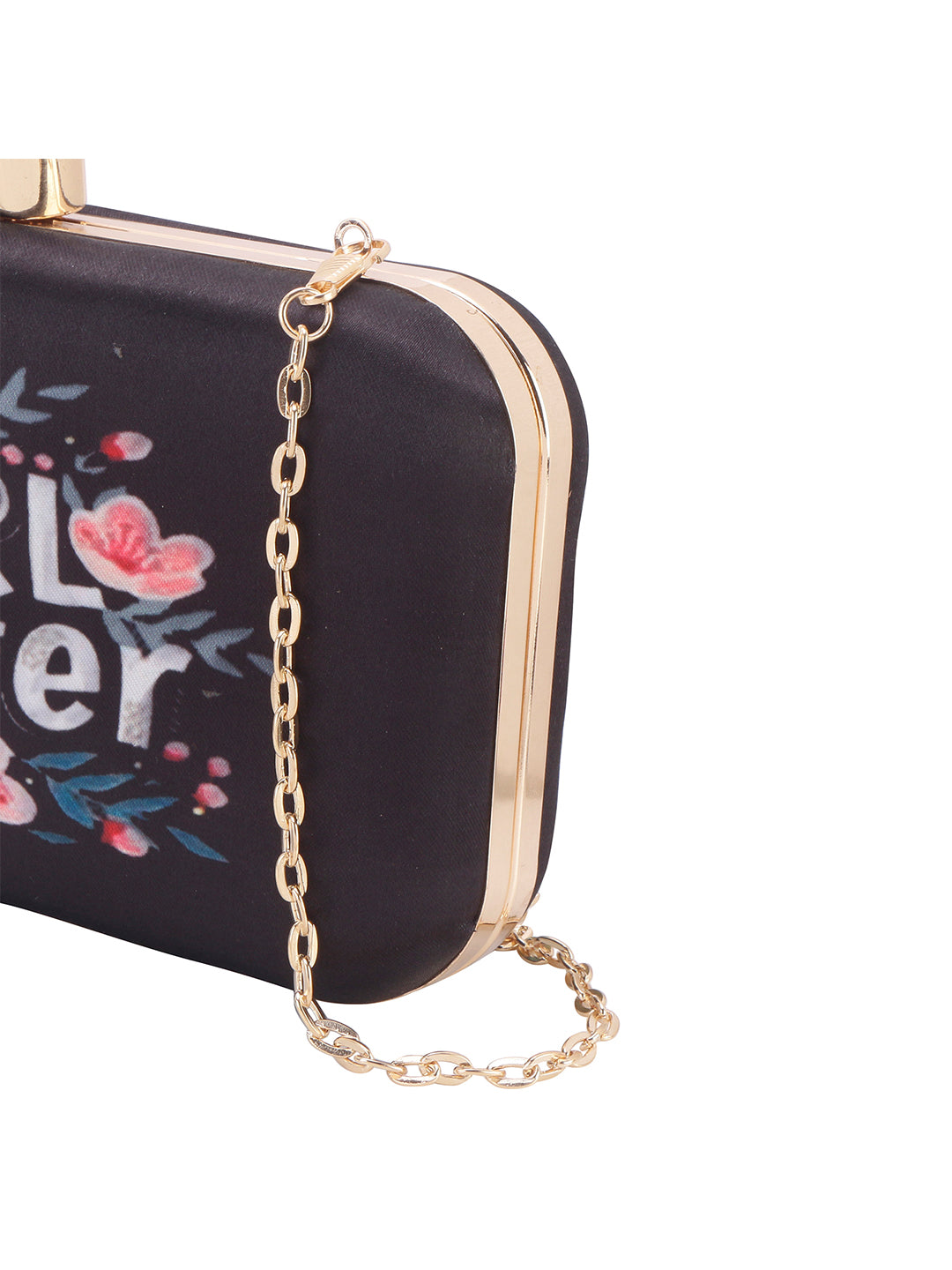 Girl Power Text Print Clutch for Women & Girls