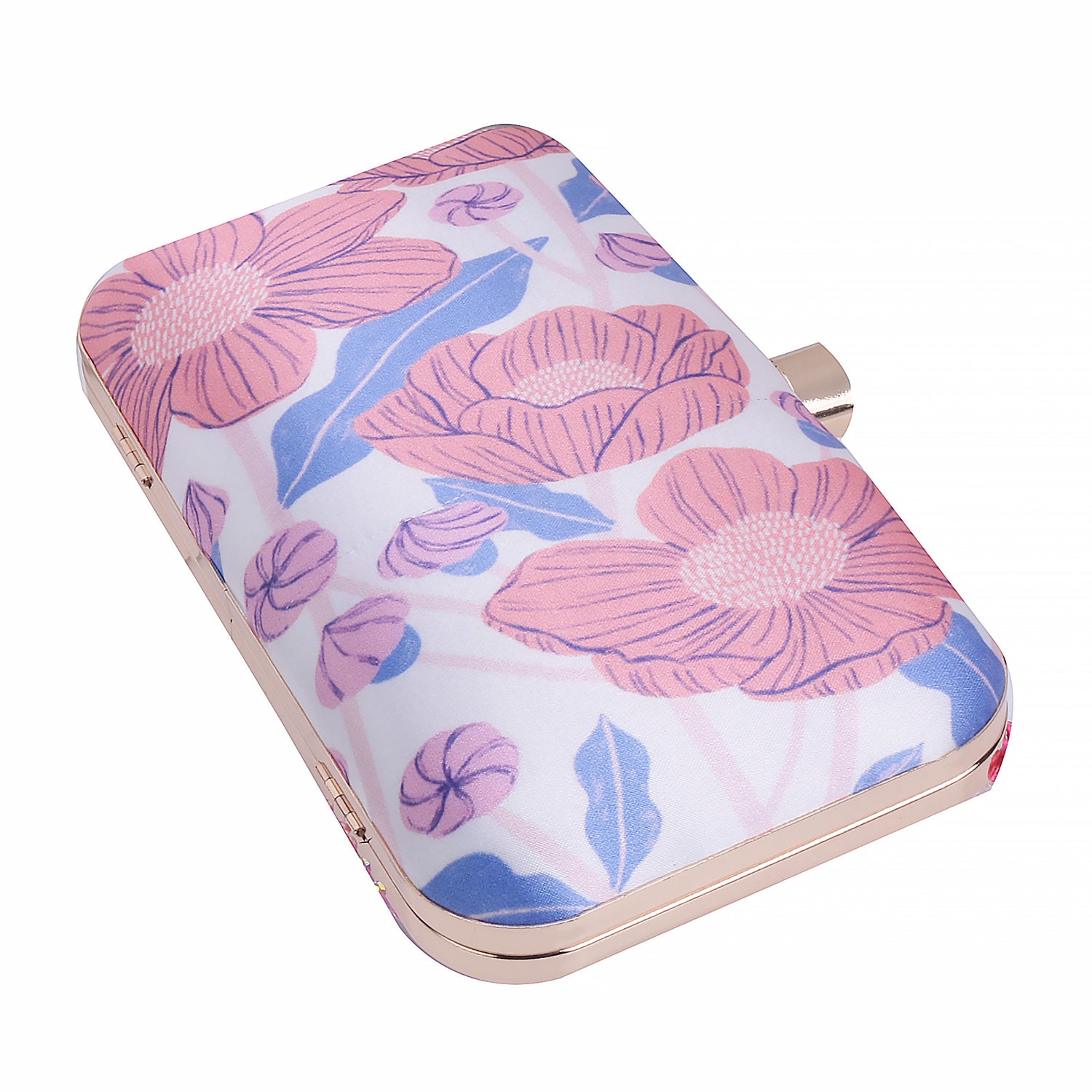 printed embroidered designer clutch
