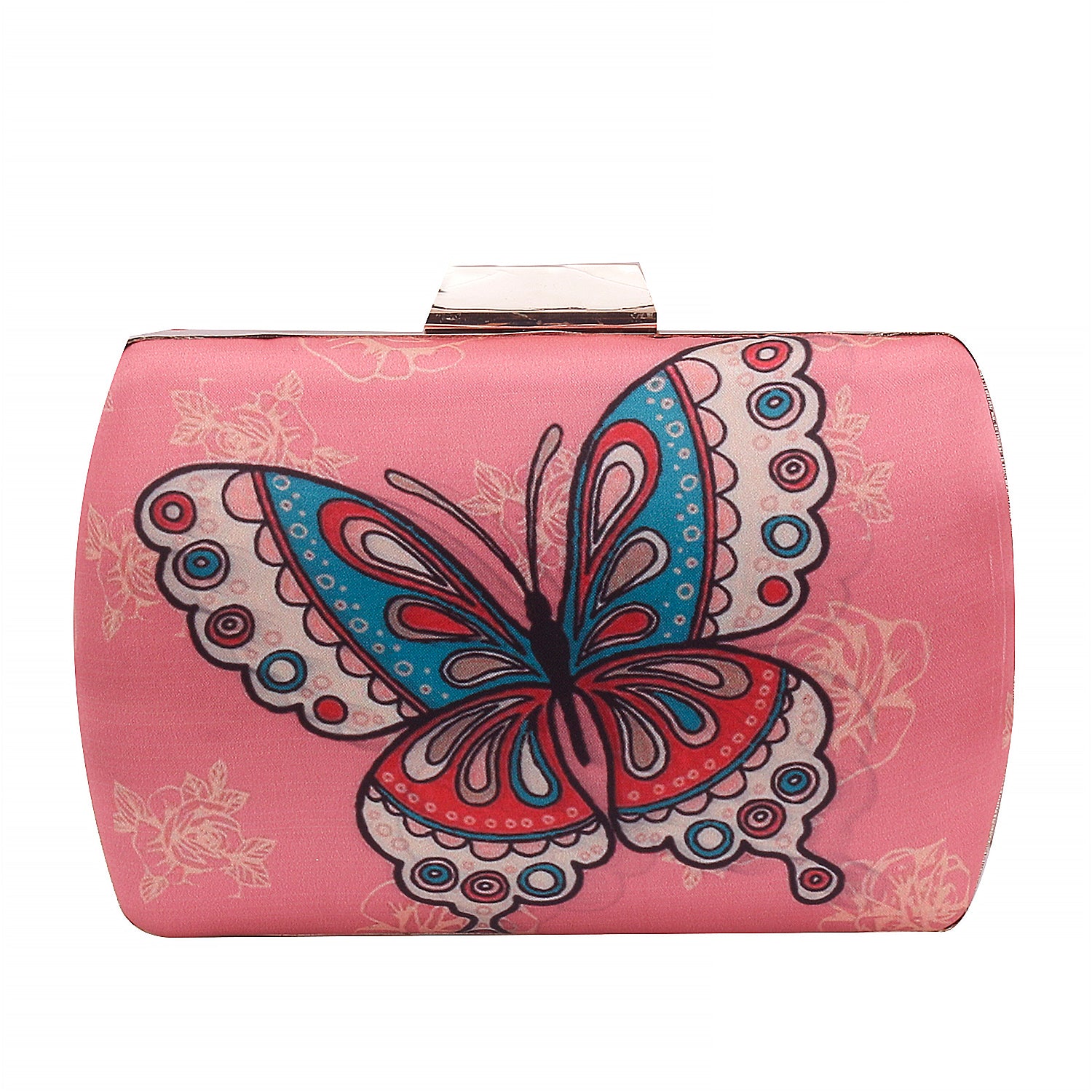 Butterfly Design Printed Clutch Bag