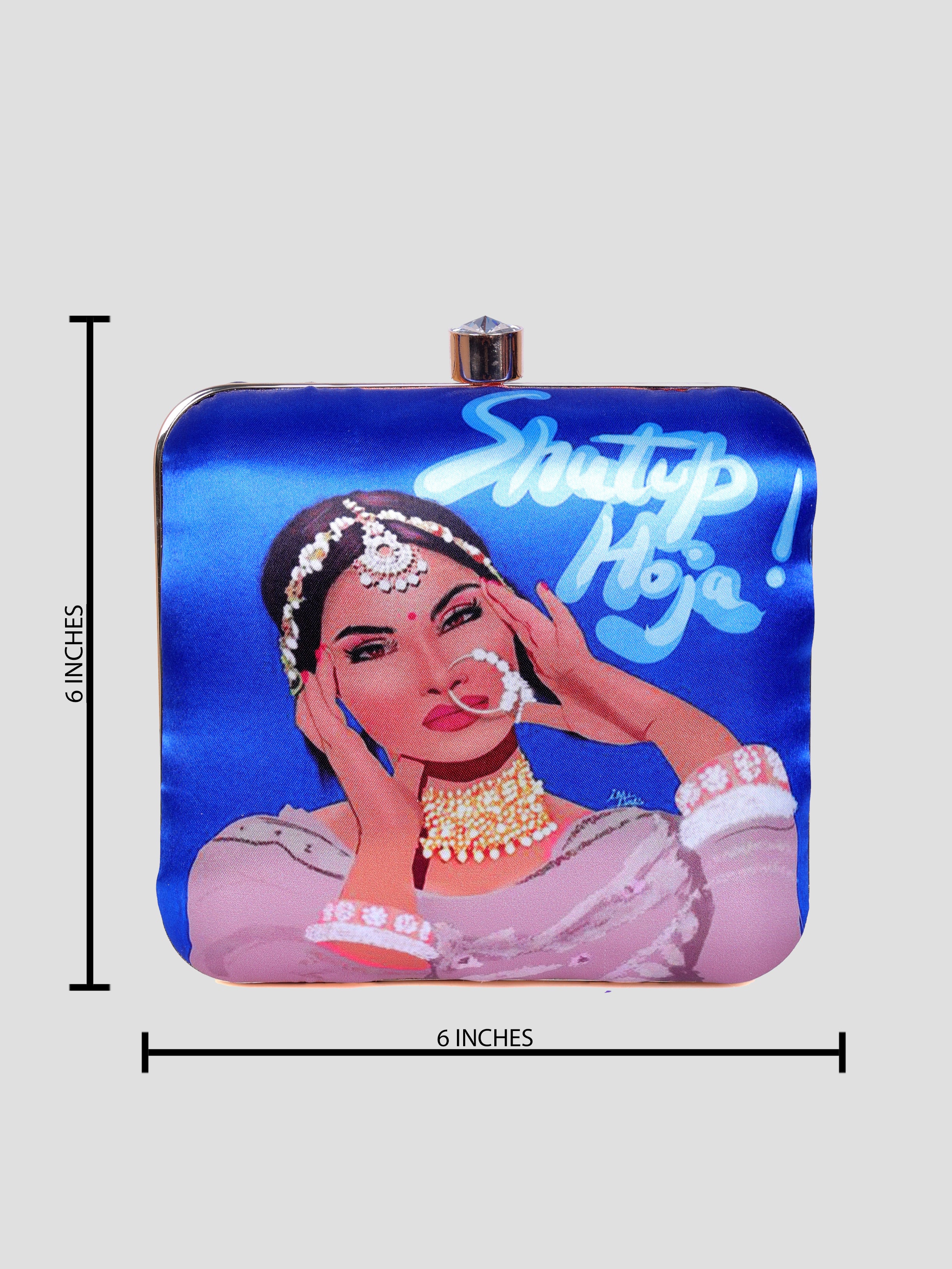 VRPS Printed Clutch | Handcrafted Ethnic Bag | SWIS-1314 | Additional Angle