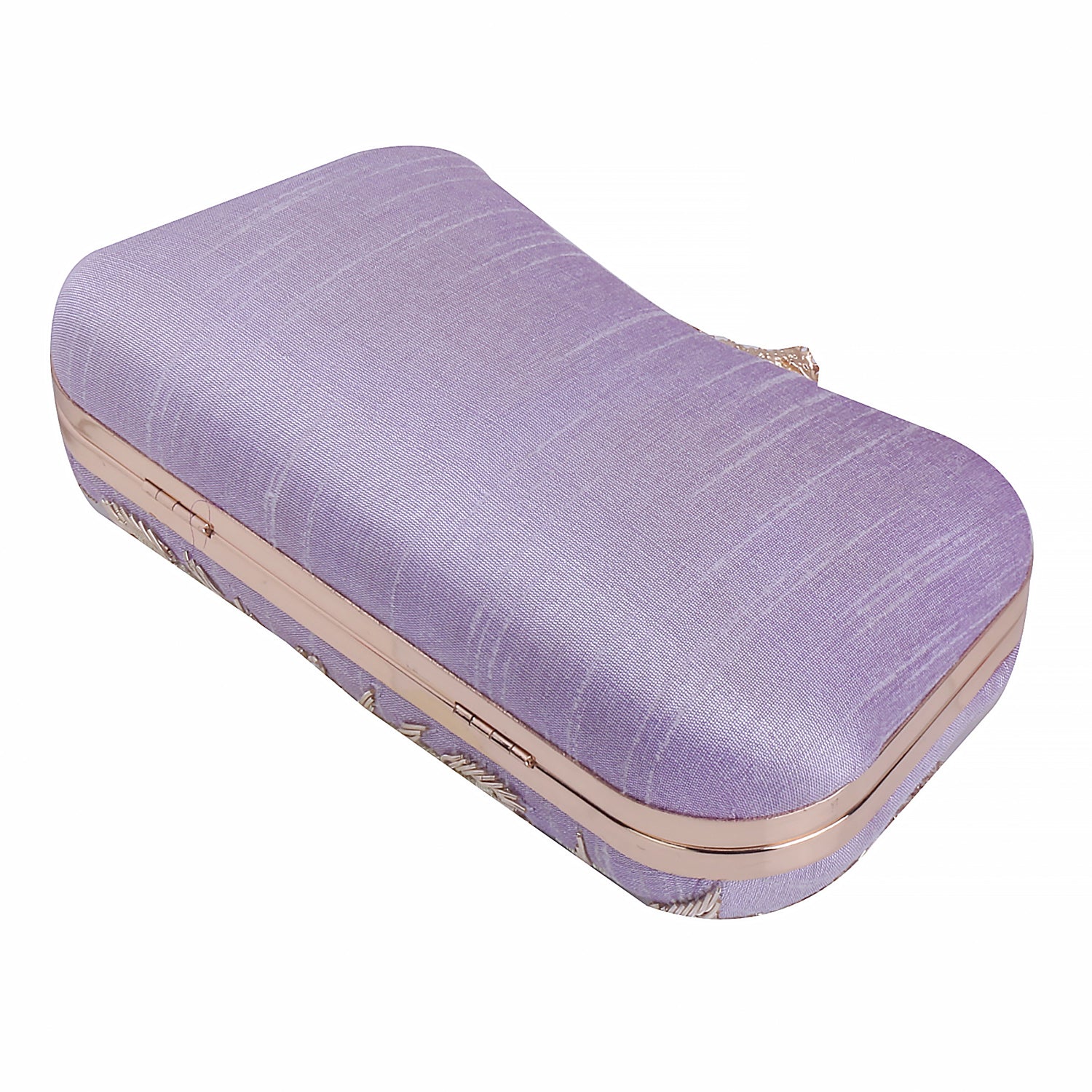 lilac frog design clutch