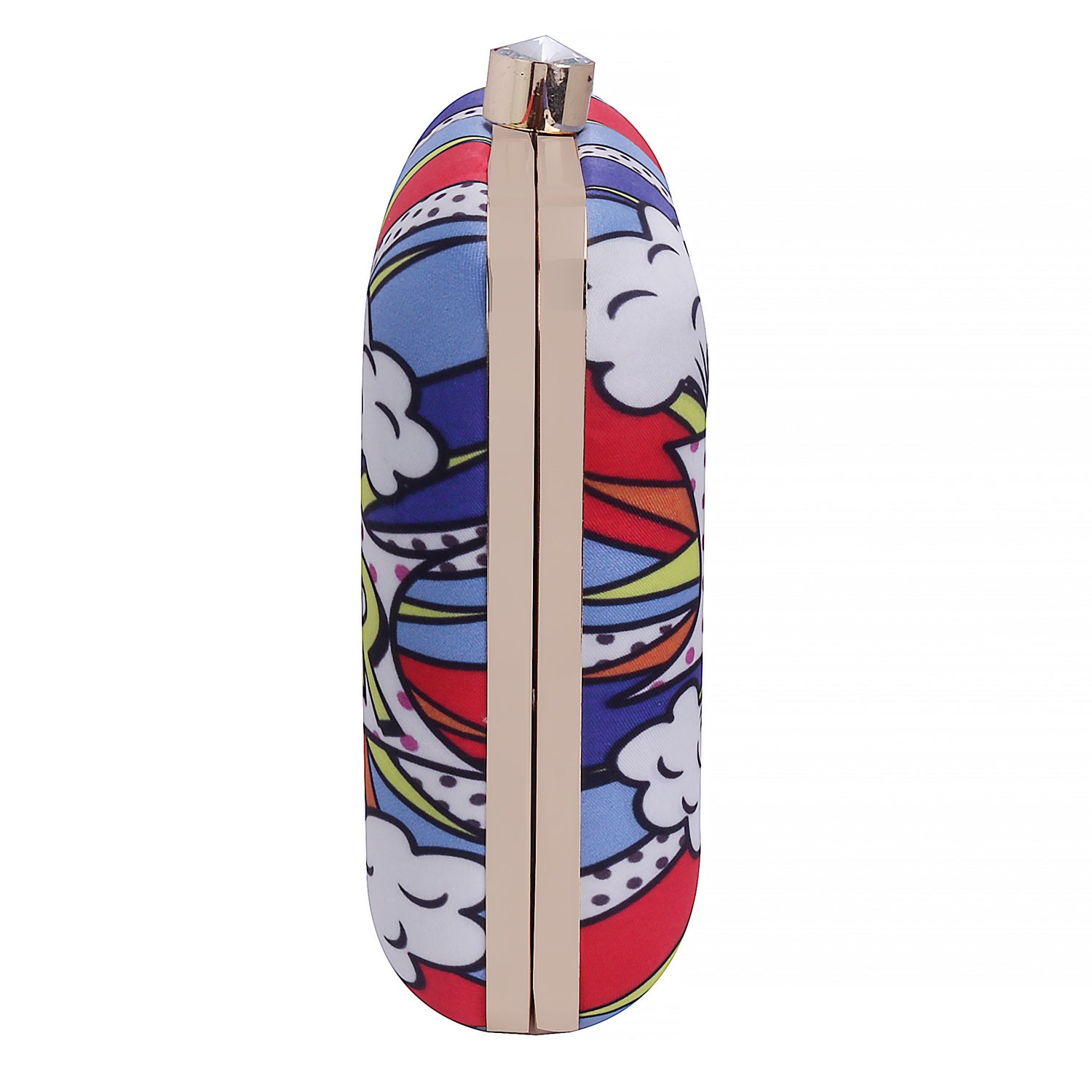 girl power digital printed clutch