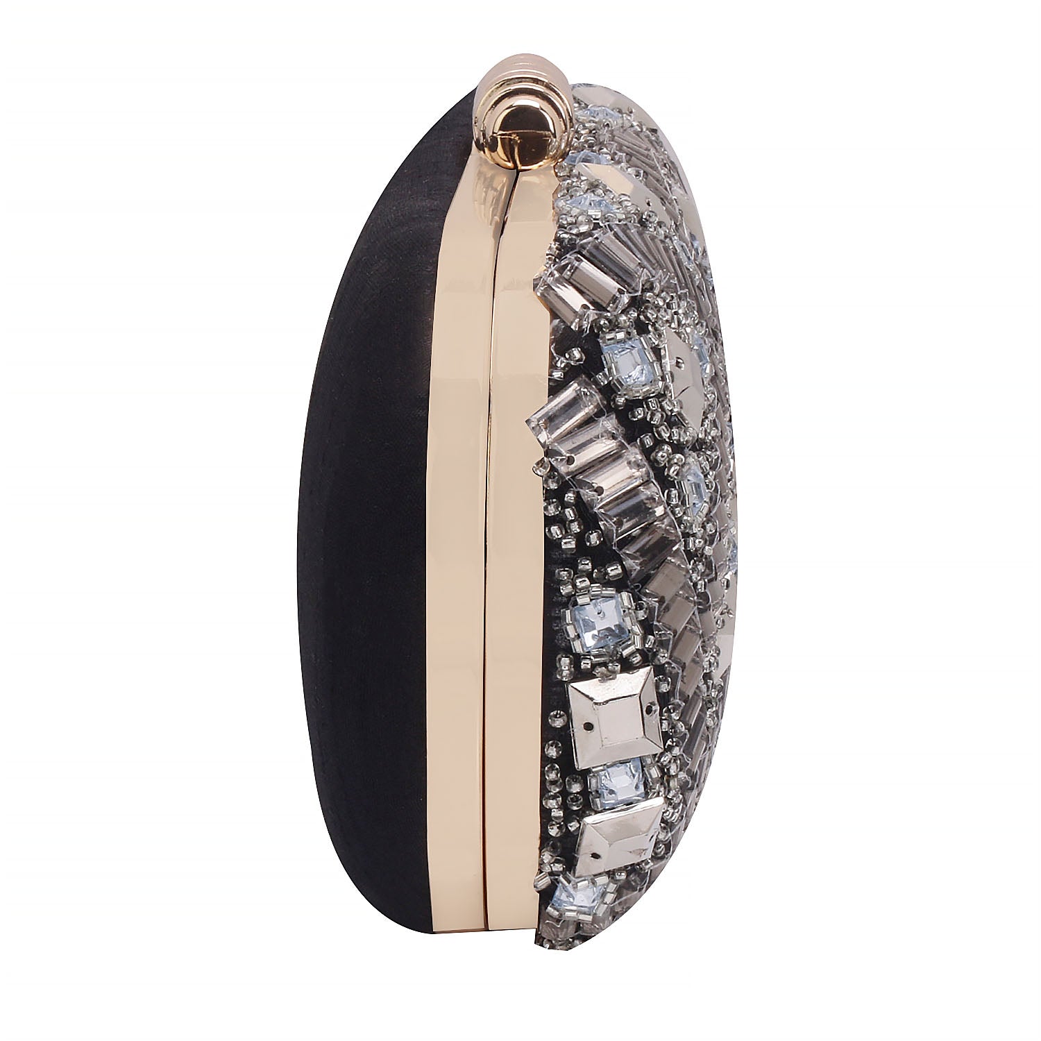 Embroidered Box Clutch For Casual Use