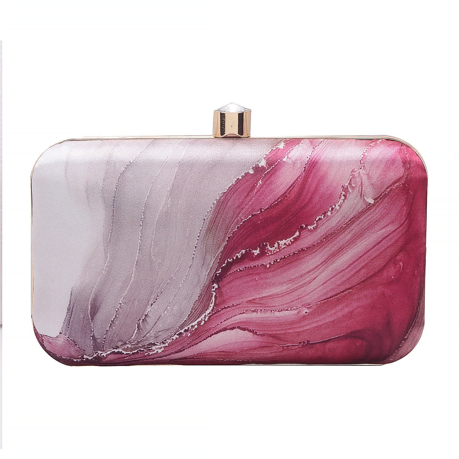 Printed Box Clutch For Casual Use