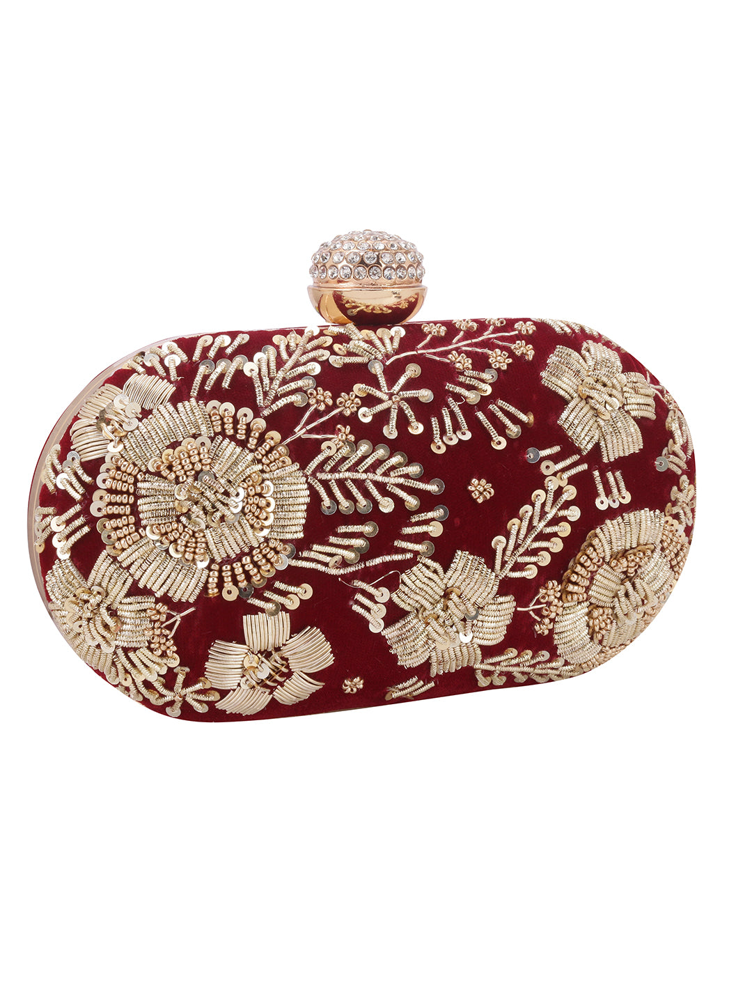 VRPS Embroidered Clutch | Handcrafted VRPS Embroidered Clutch | SWIS-116