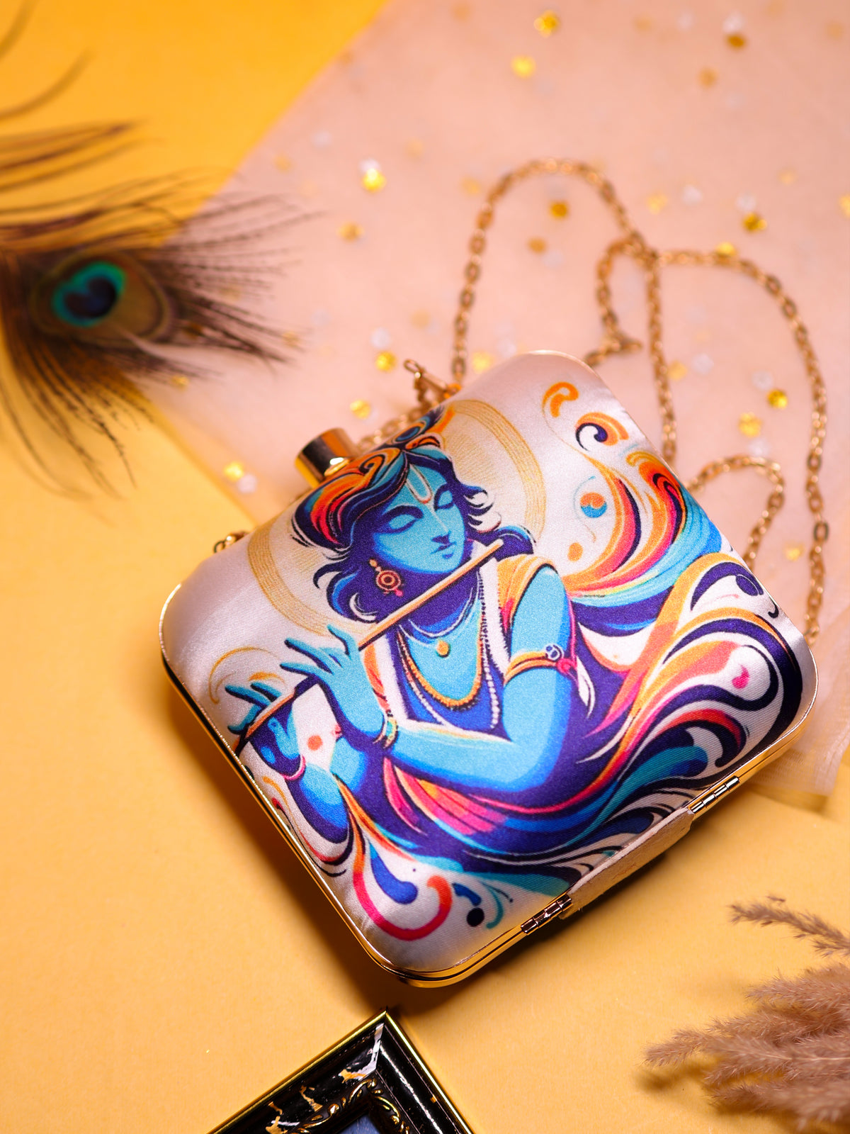 VRPS Printed Clutche | Handcrafted Ethnic Bag | SWIS-2083 | Additional Angle