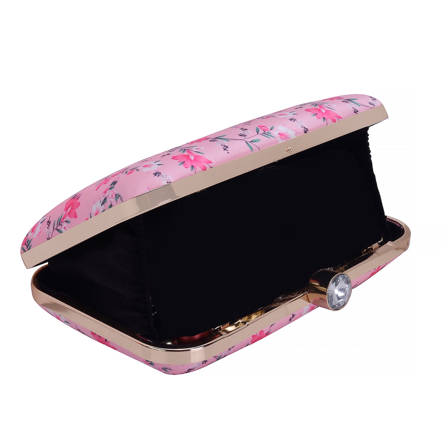 blossom digital printed clutch