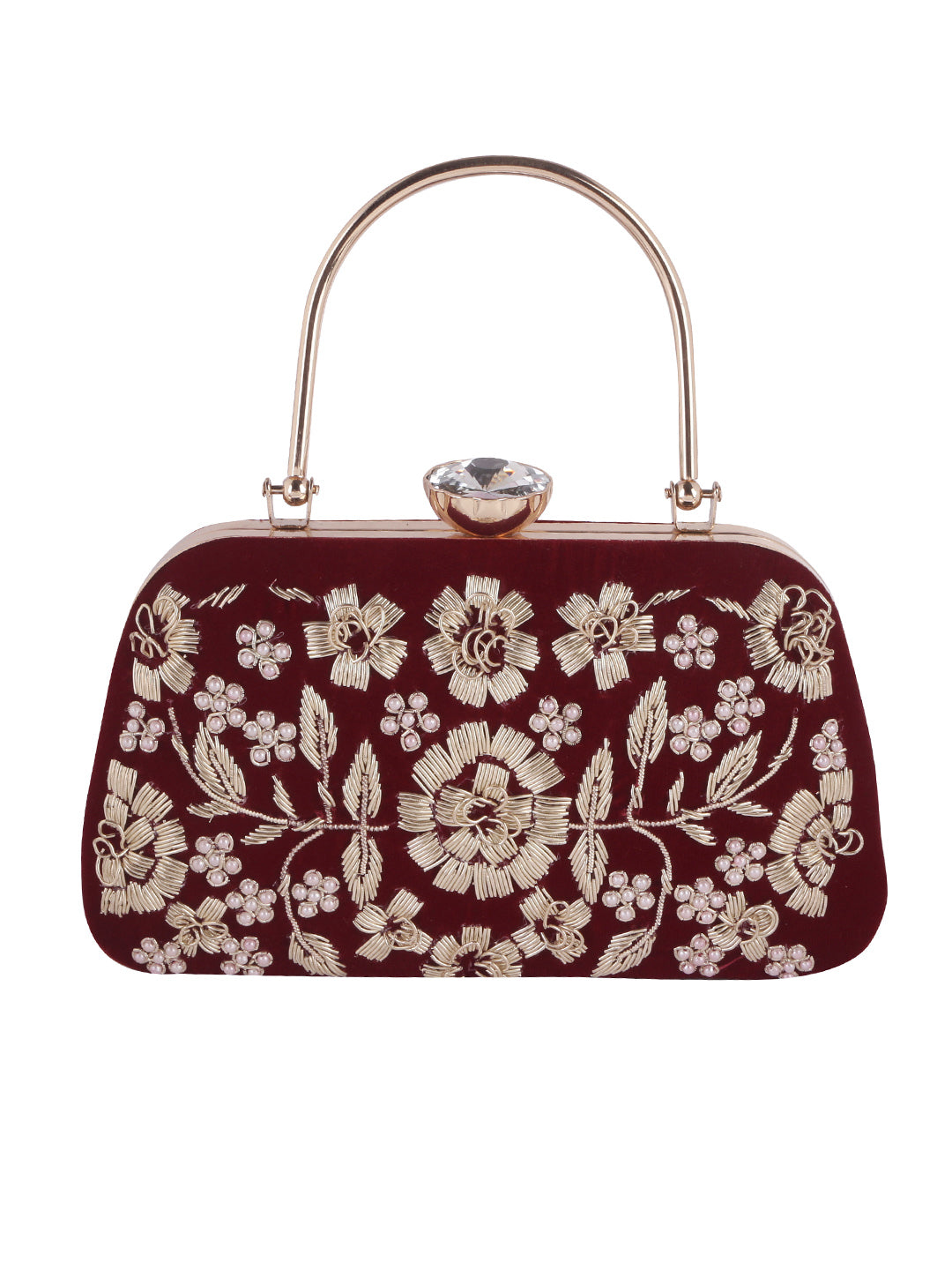 VRPS Embroidered Clutch | Handcrafted VRPS Embroidered Clutch | SWIS-1034