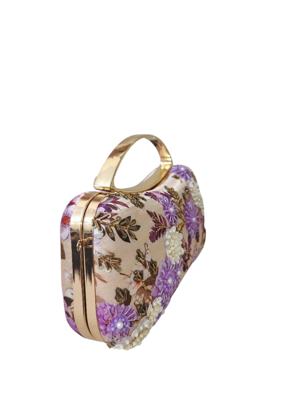 VRPS Printed Embroidered Clutch | Handcrafted Ethnic Bag | SWIS-3455 | Additional Angle