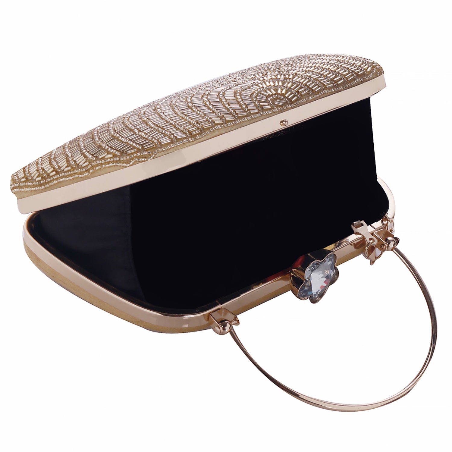 gold handle style clutch