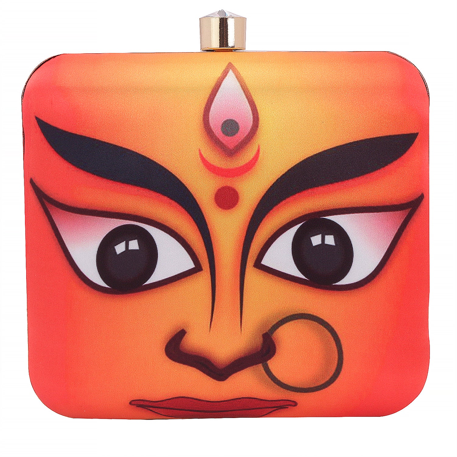 3D digital print box clutch