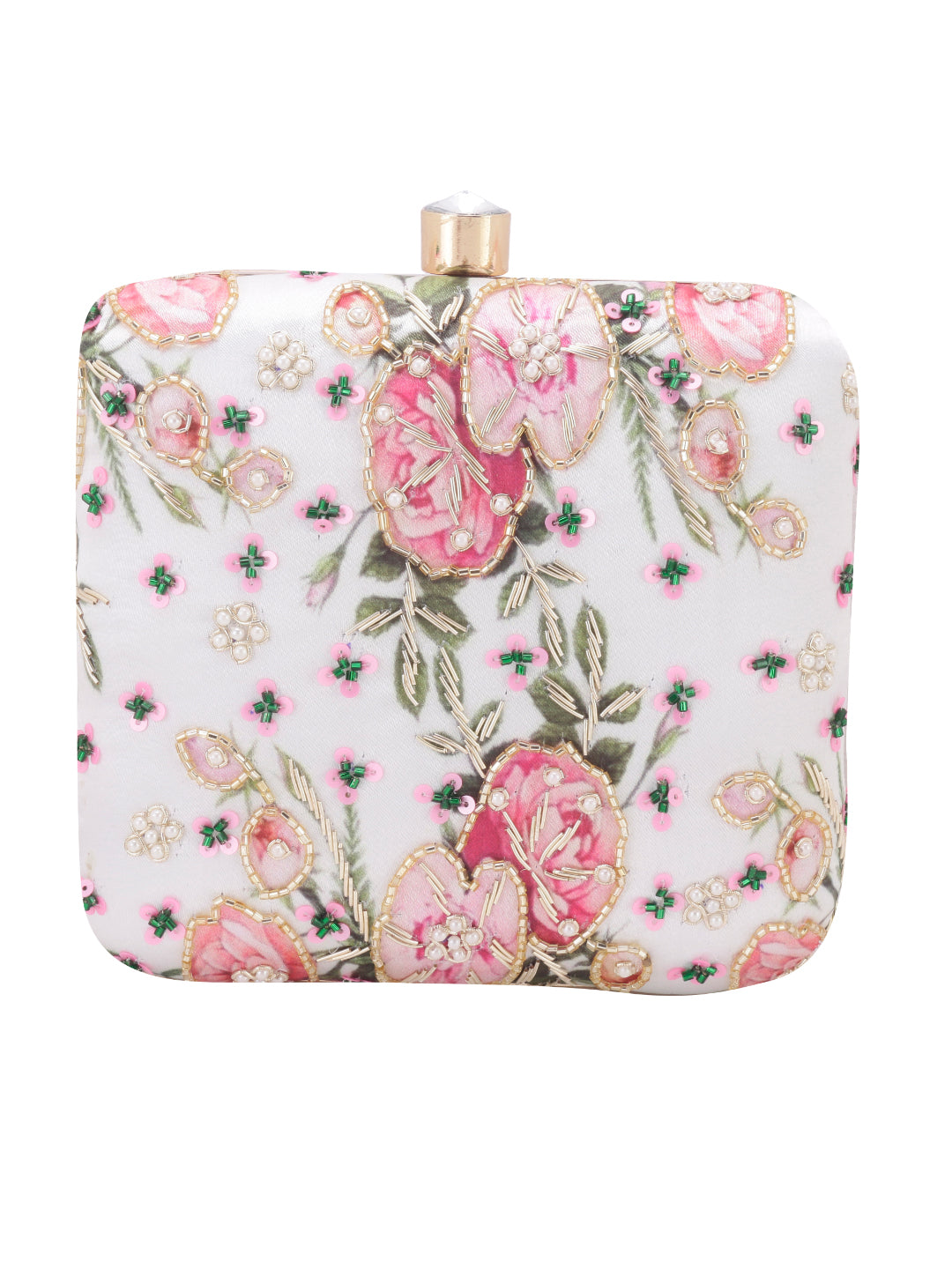 VRPS Printed Embroidered Clutch | Handcrafted Ethnic Bag | SWIS-867 | Additional Angle
