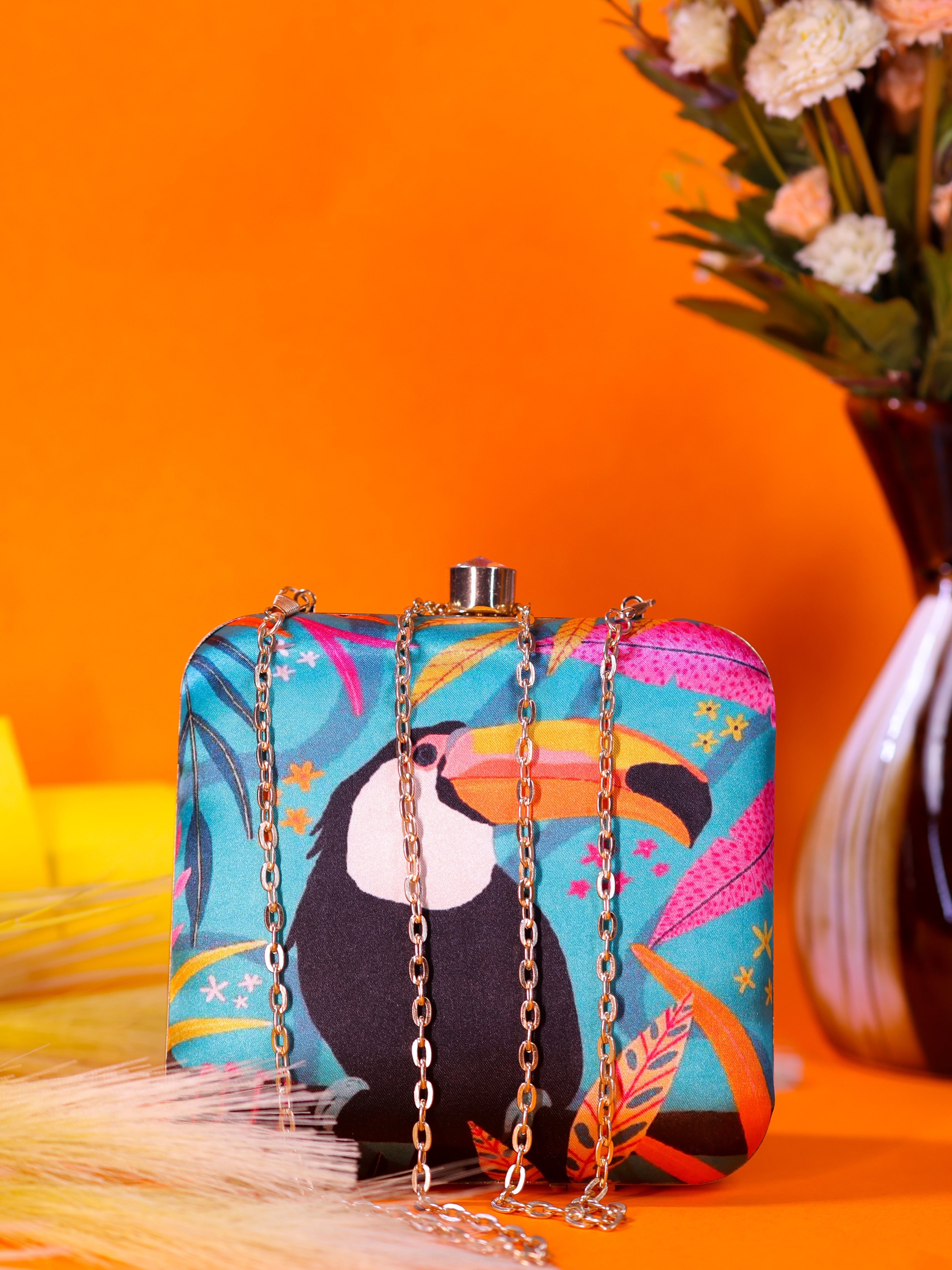 VRPS Printed Clutche | Handcrafted Ethnic Bag | SWIS-2084 | Additional Angle