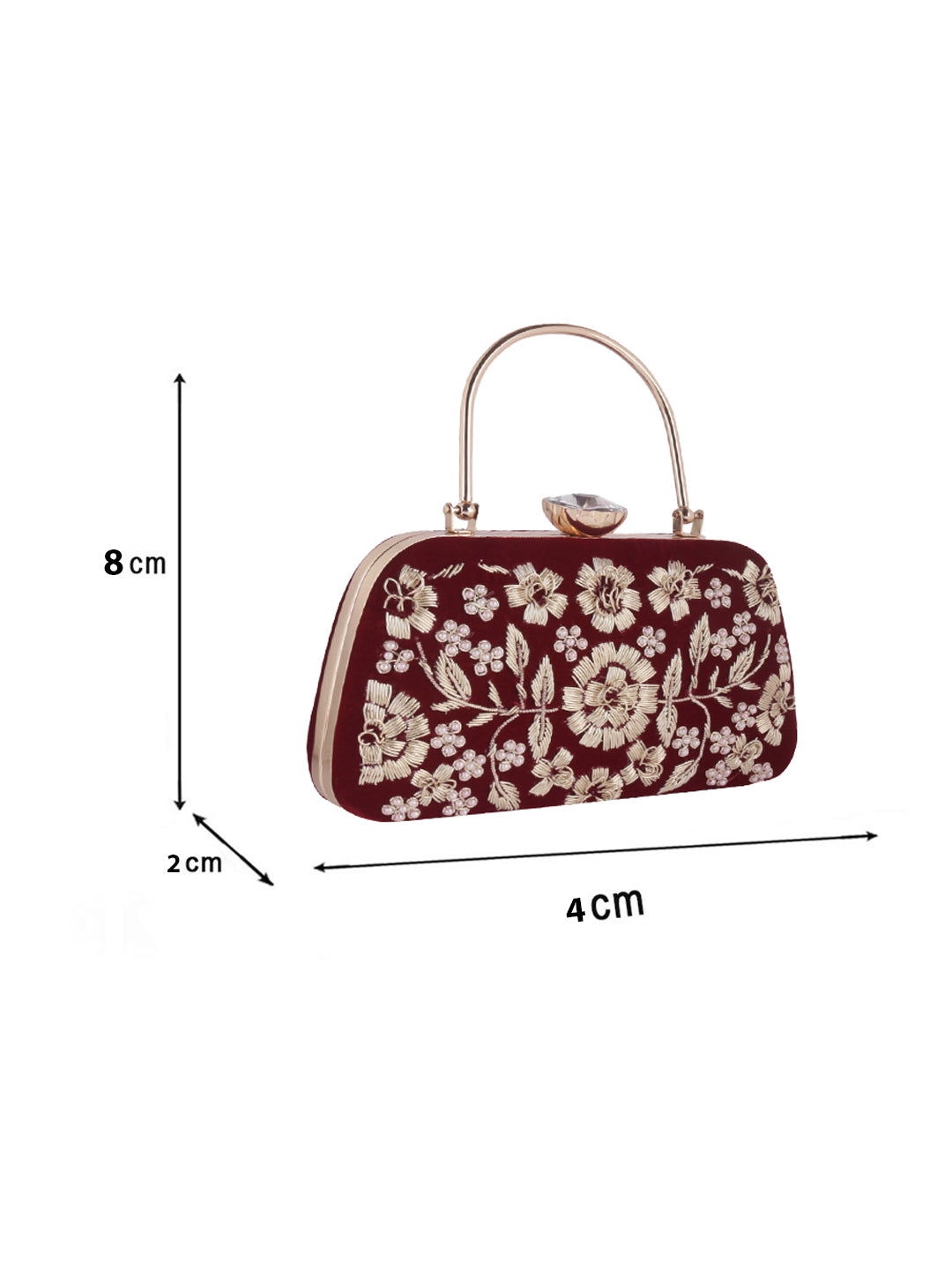 VRPS Embroidered Clutch | Handcrafted VRPS Embroidered Clutch | SWIS-1034
