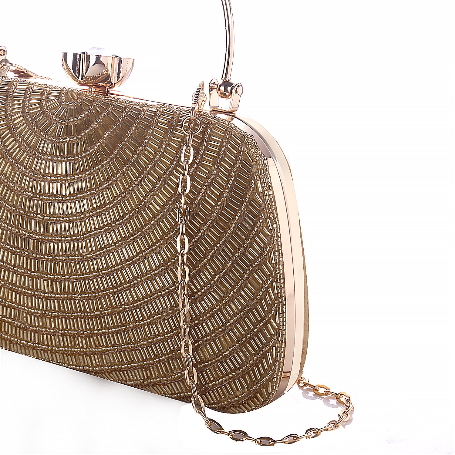 gold handle style clutch