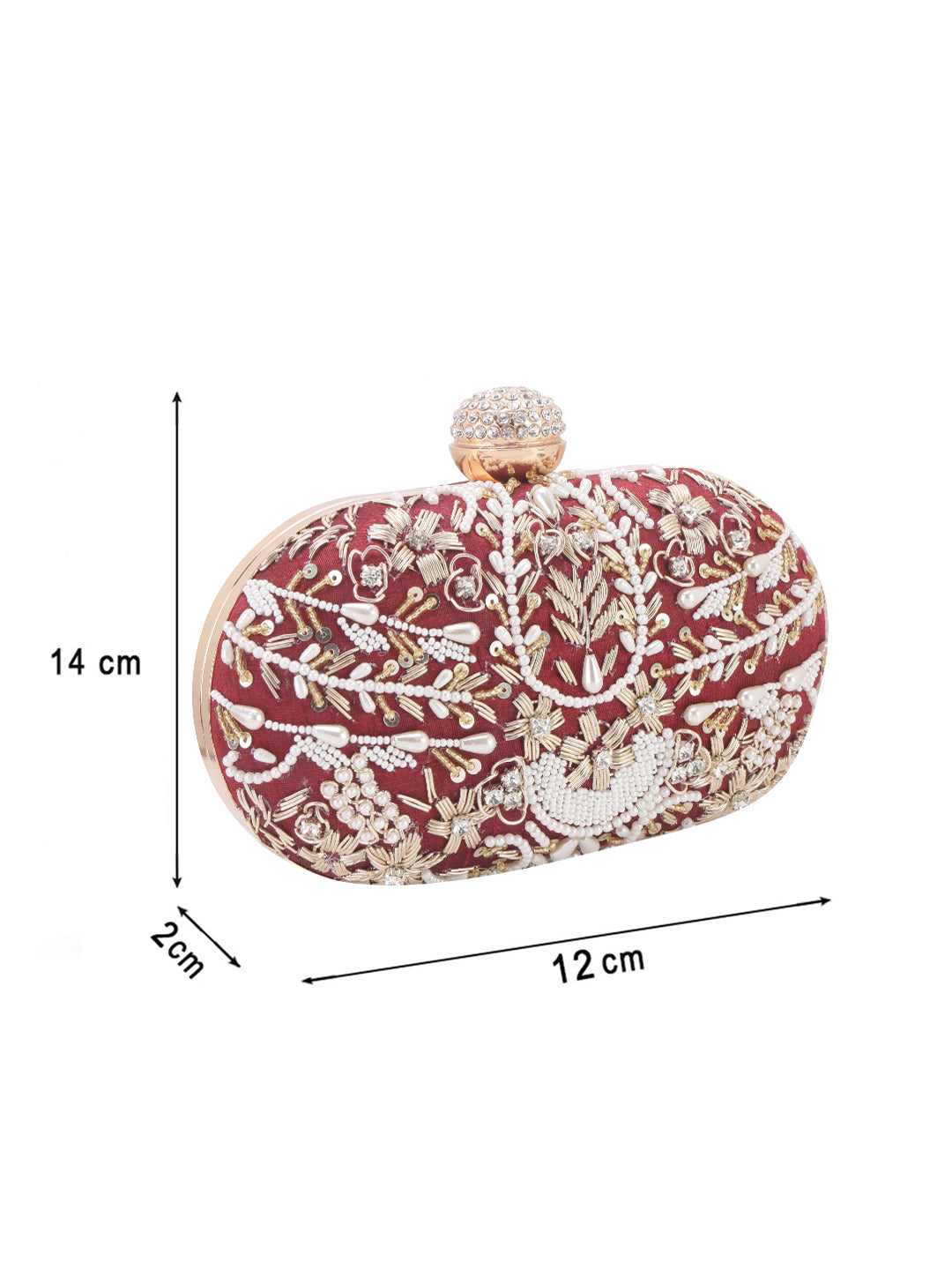 VRPS Embroidered Clutch | Handcrafted VRPS Embroidered Clutch | SWIS-115