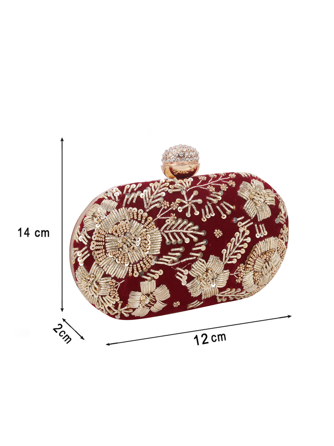 VRPS Embroidered Clutch | Handcrafted VRPS Embroidered Clutch | SWIS-116