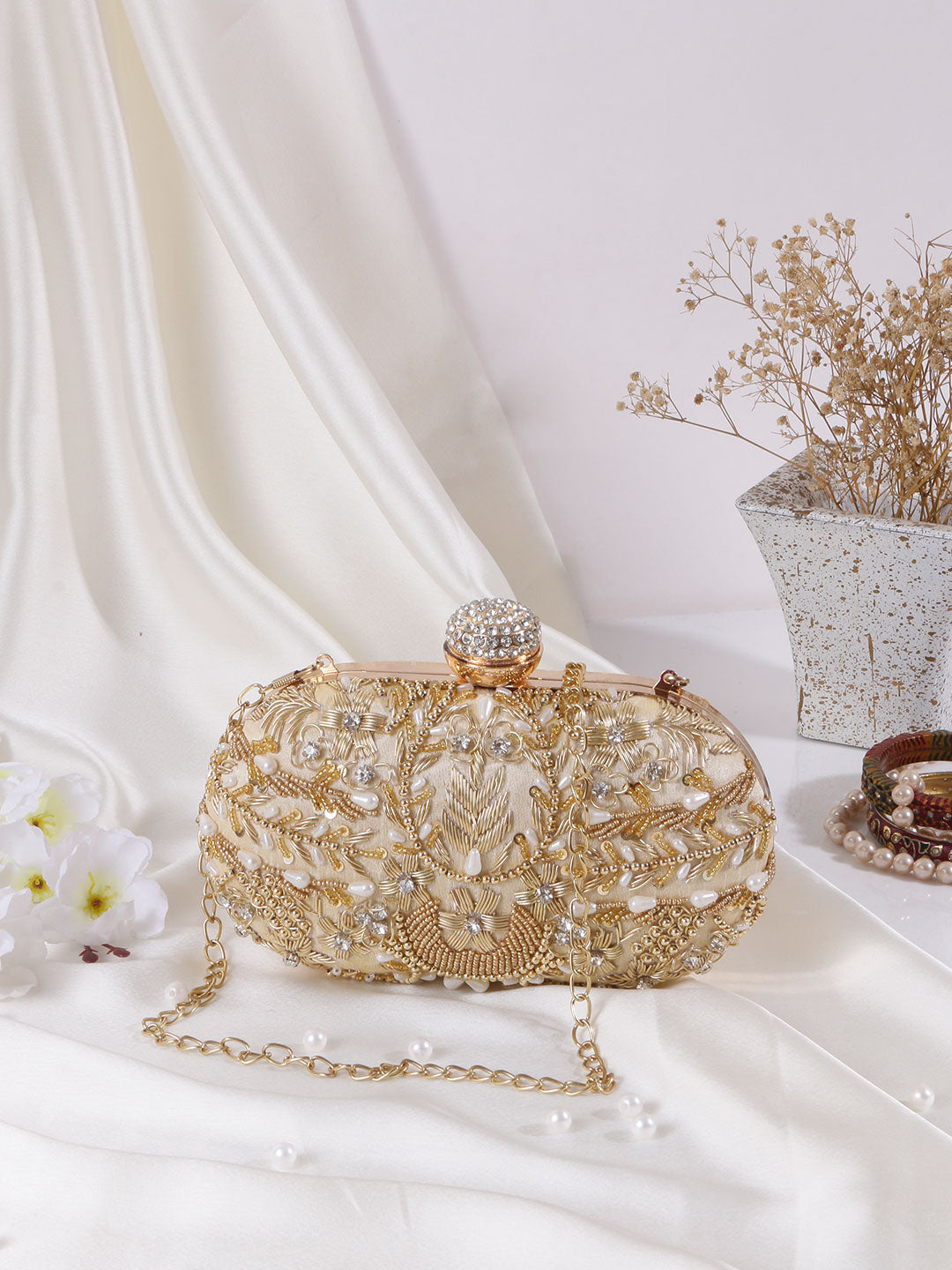 VRPS Embroidered Clutch | Handcrafted Ethnic Bag | SWIS-426
