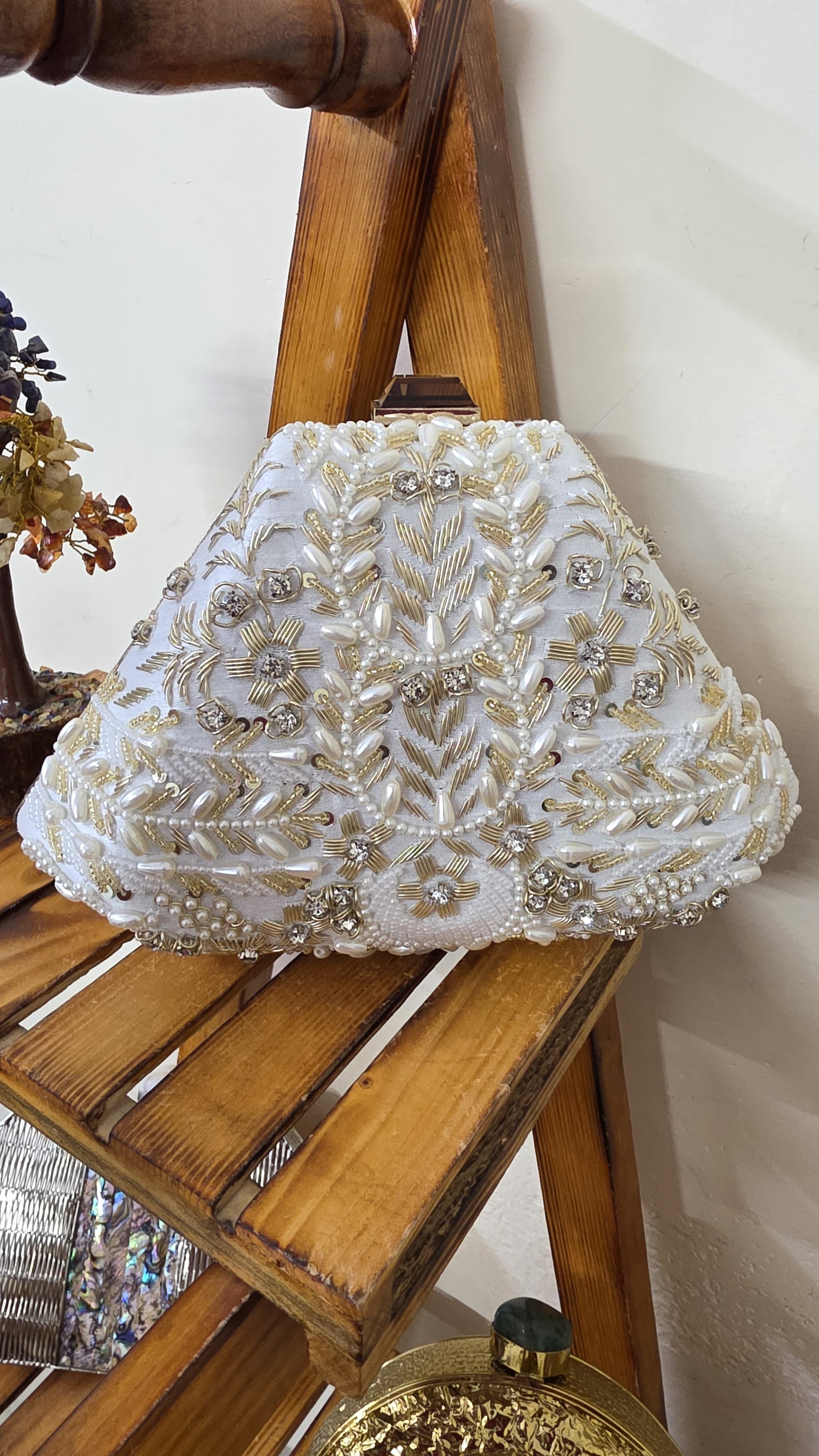 Embroidered Clutch