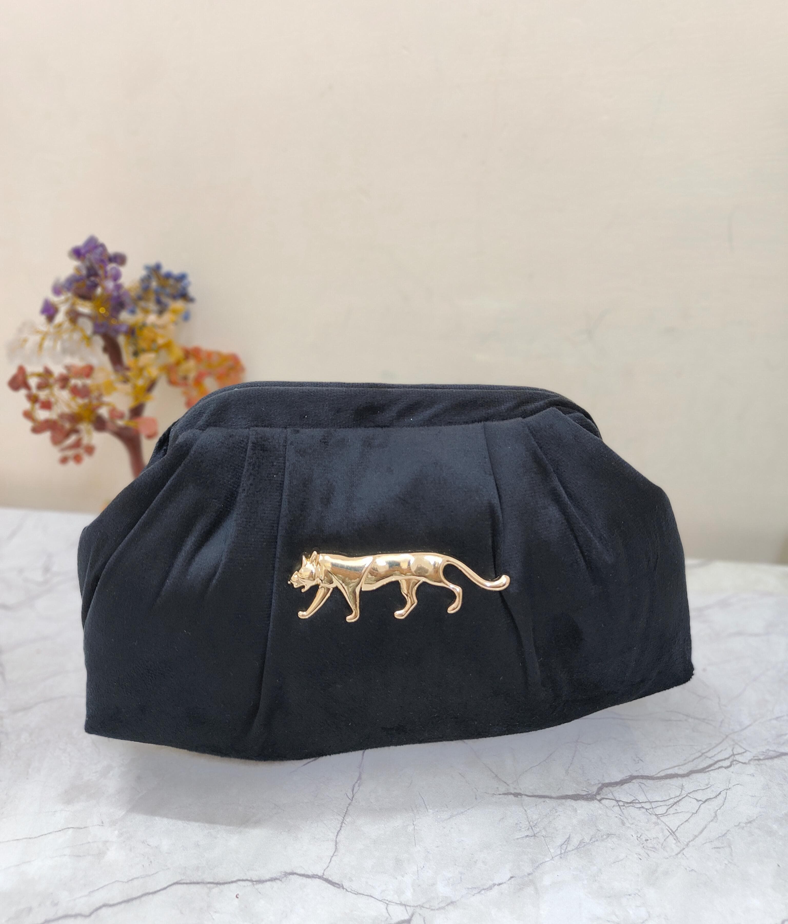 Black Sabyasachi  Pouch Bag