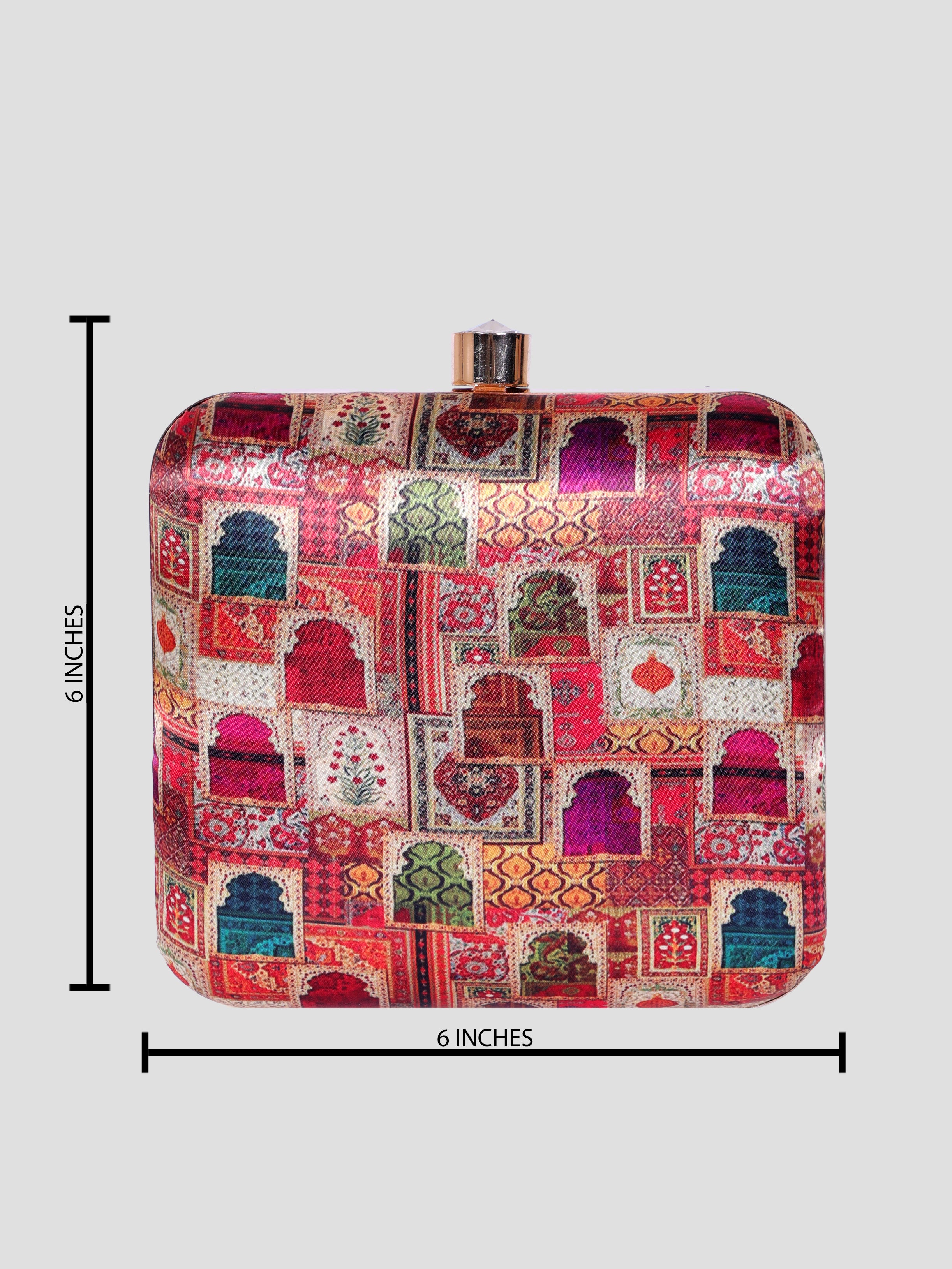 VRPS Printed Clutch | Handcrafted Ethnic Bag | SWIS-1317 | Additional Angle
