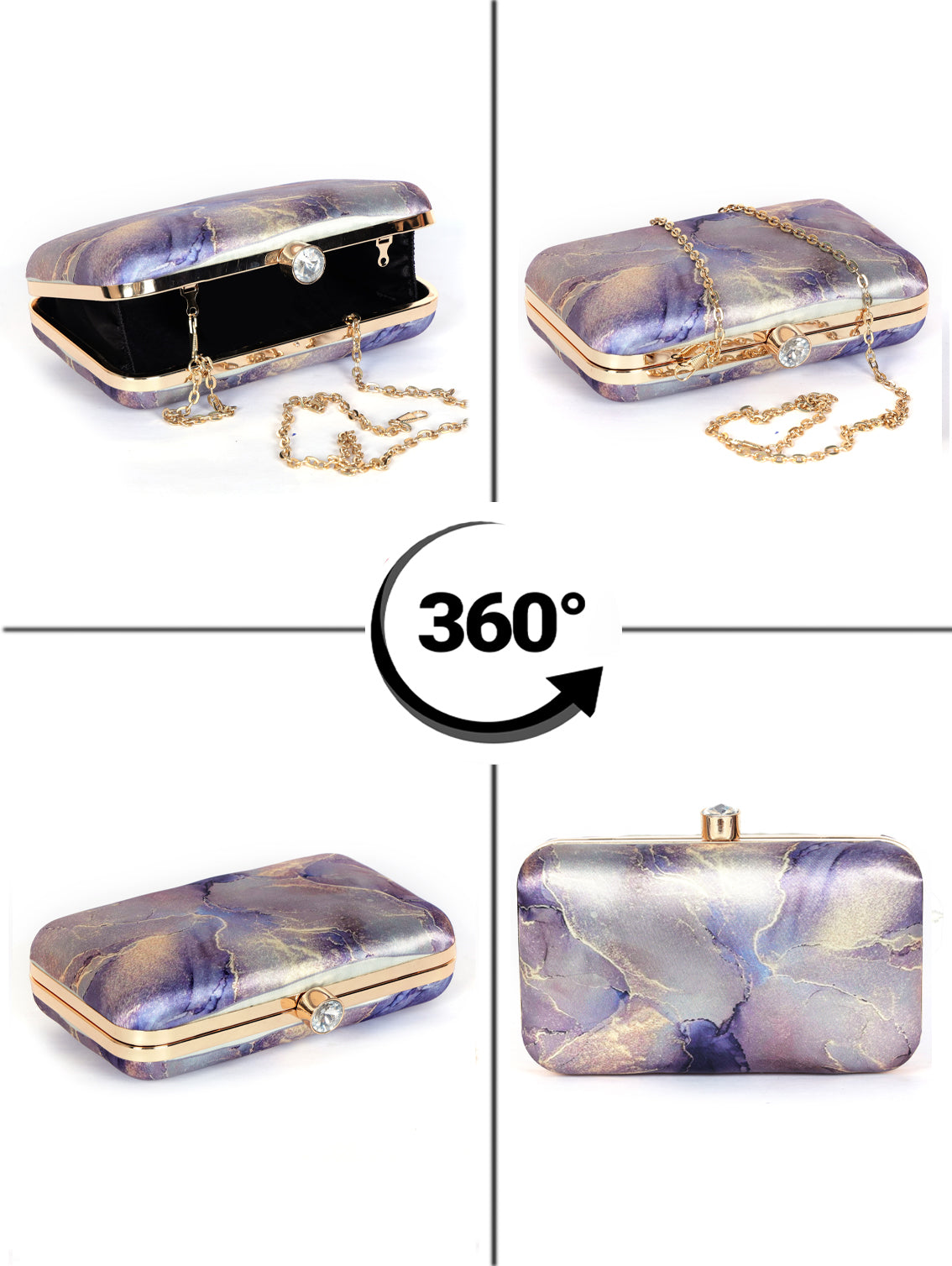VRPS Printed Clutch | Handcrafted Ethnic Bag | SWIS-1327 | Additional Angle