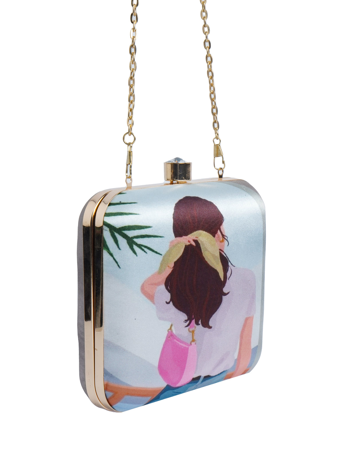 VRPS Printed Clutche | Handcrafted Ethnic Bag | SWIS-2073 | Additional Angle