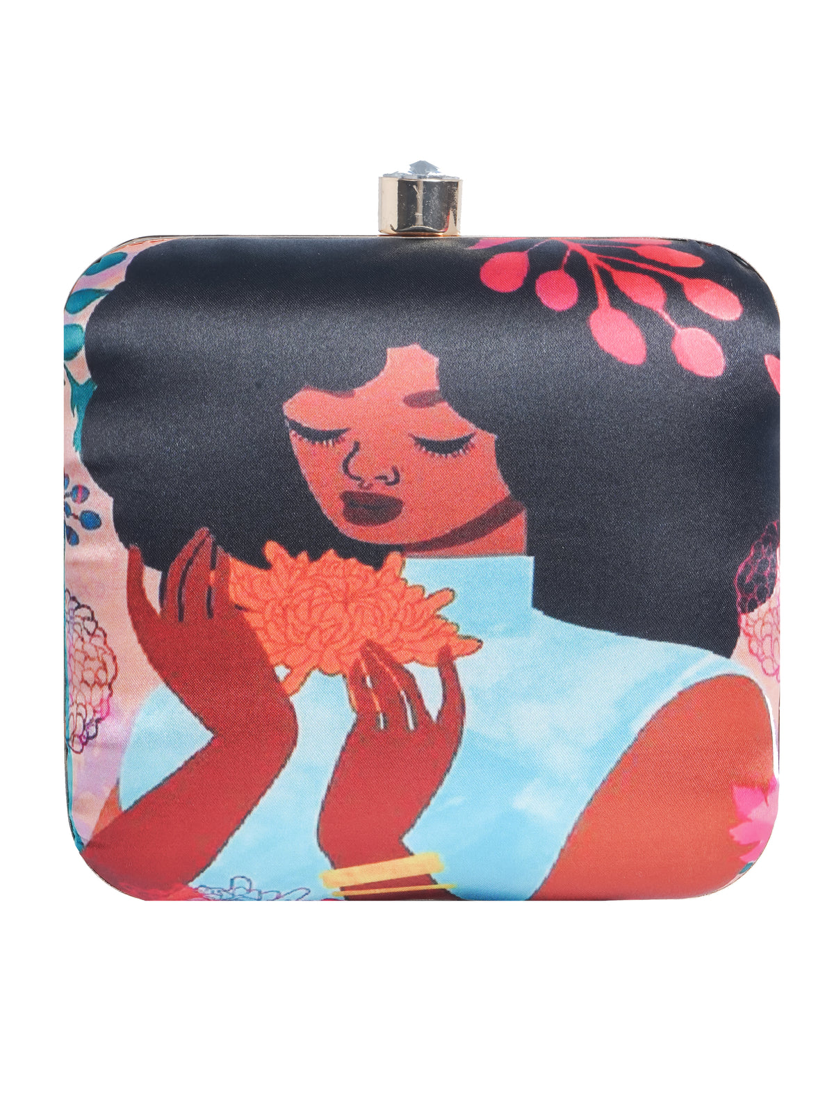 VRPS Printed Clutch | Handcrafted Ethnic Bag | SWIS-1723 | Additional Angle