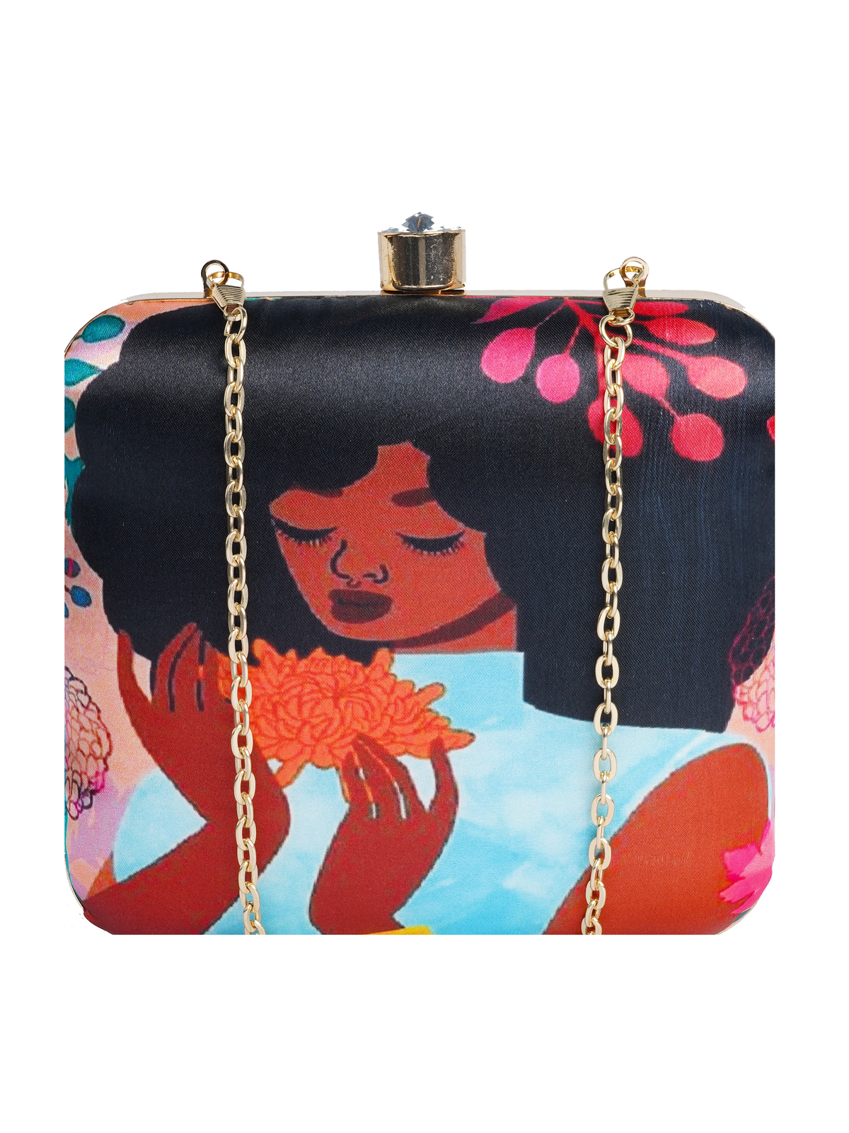 VRPS Printed Clutch | Handcrafted Ethnic Bag | SWIS-1723 | Additional Angle