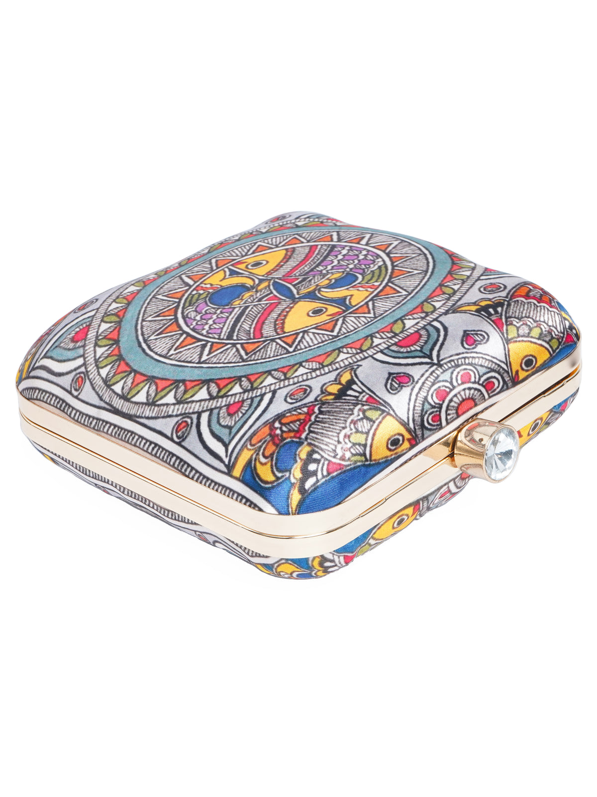 VRPS Printed Clutche | Handcrafted Ethnic Bag | SWIS-2079 | Additional Angle