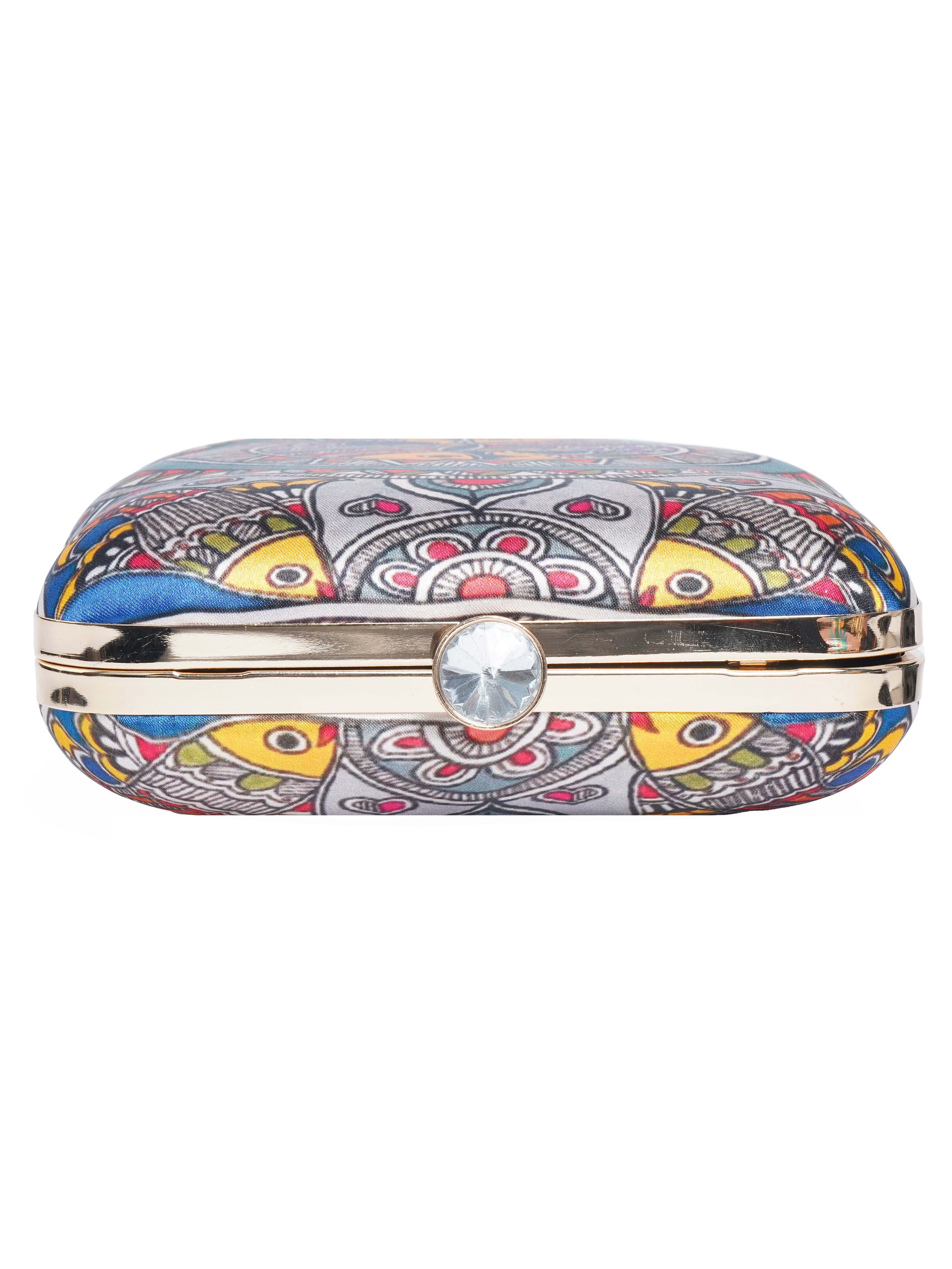 VRPS Printed Clutch | Handcrafted Ethnic Bag | SWIS-2079 | Additional Angle