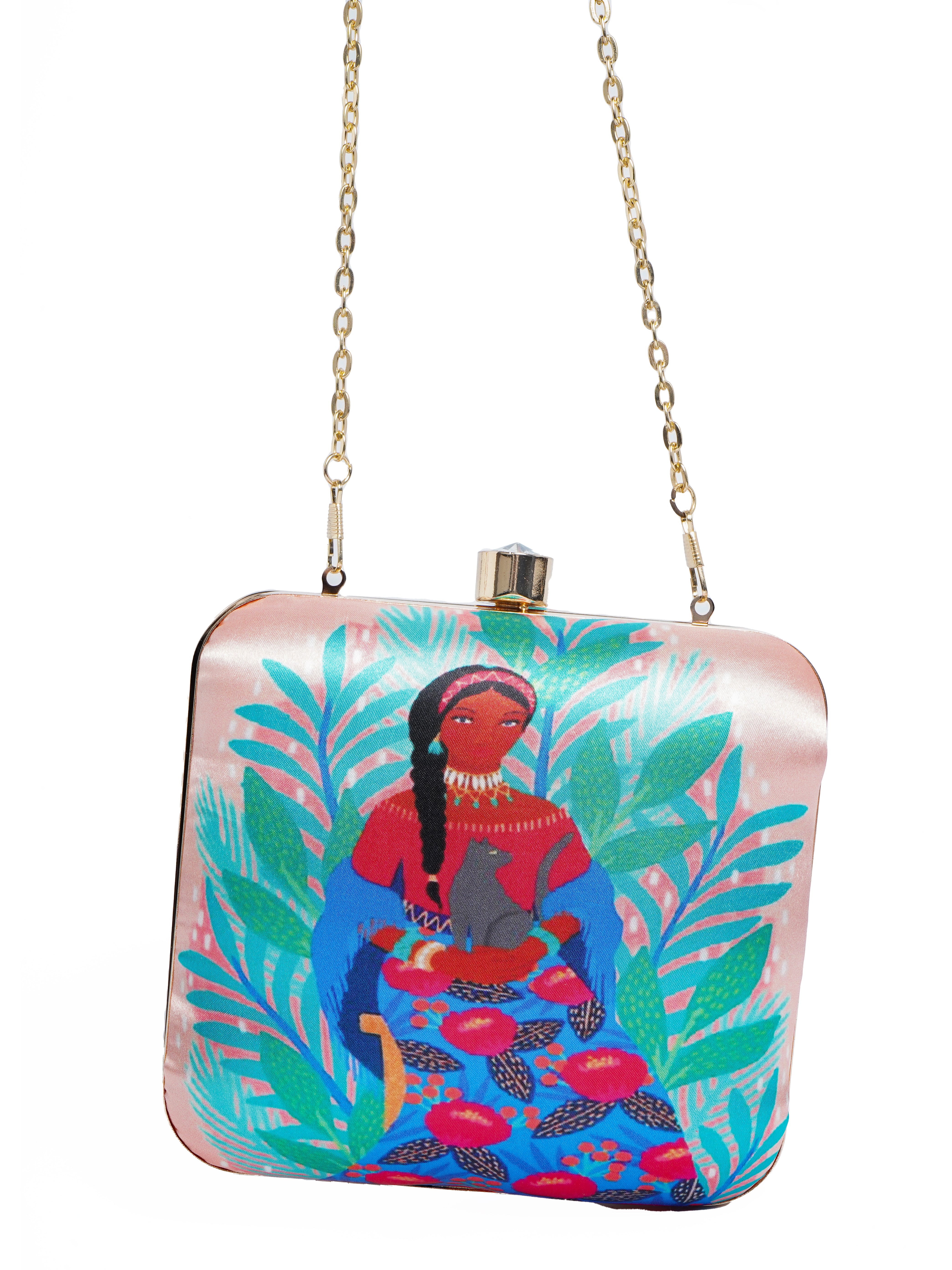 VRPS Printed Clutche | Handcrafted Ethnic Bag | SWIS-2099 | Additional Angle