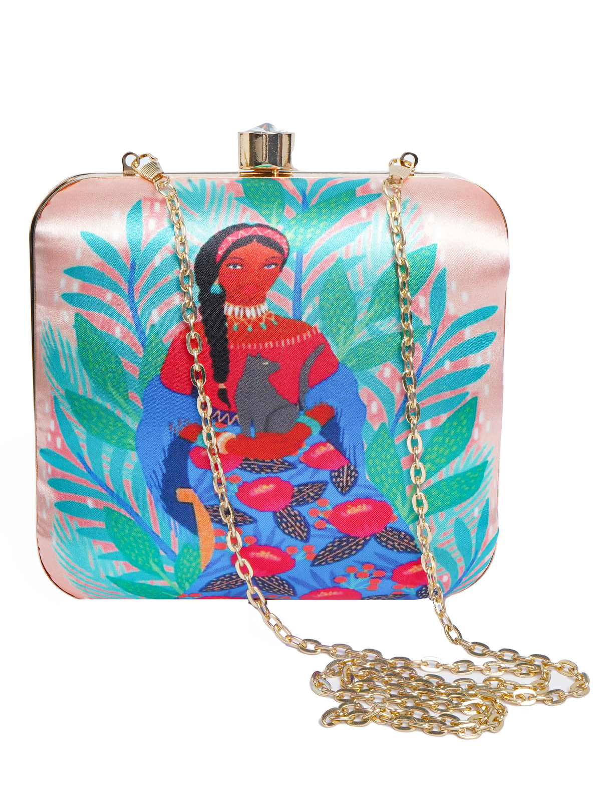 VRPS Printed Clutche | Handcrafted Ethnic Bag | SWIS-2099 | Additional Angle