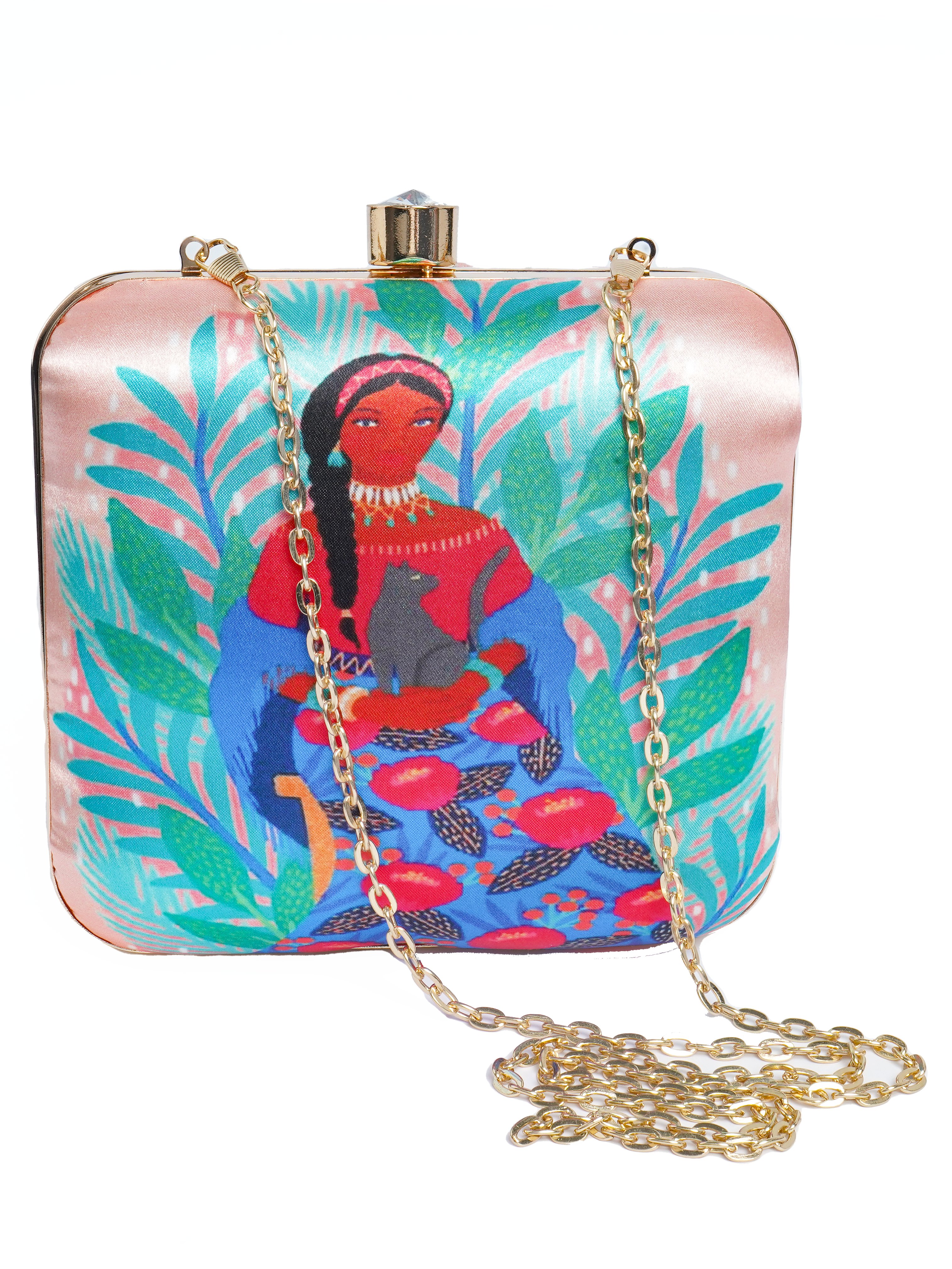 VRPS Printed Clutch | Handcrafted Ethnic Bag | SWIS-2099 | Additional Angle