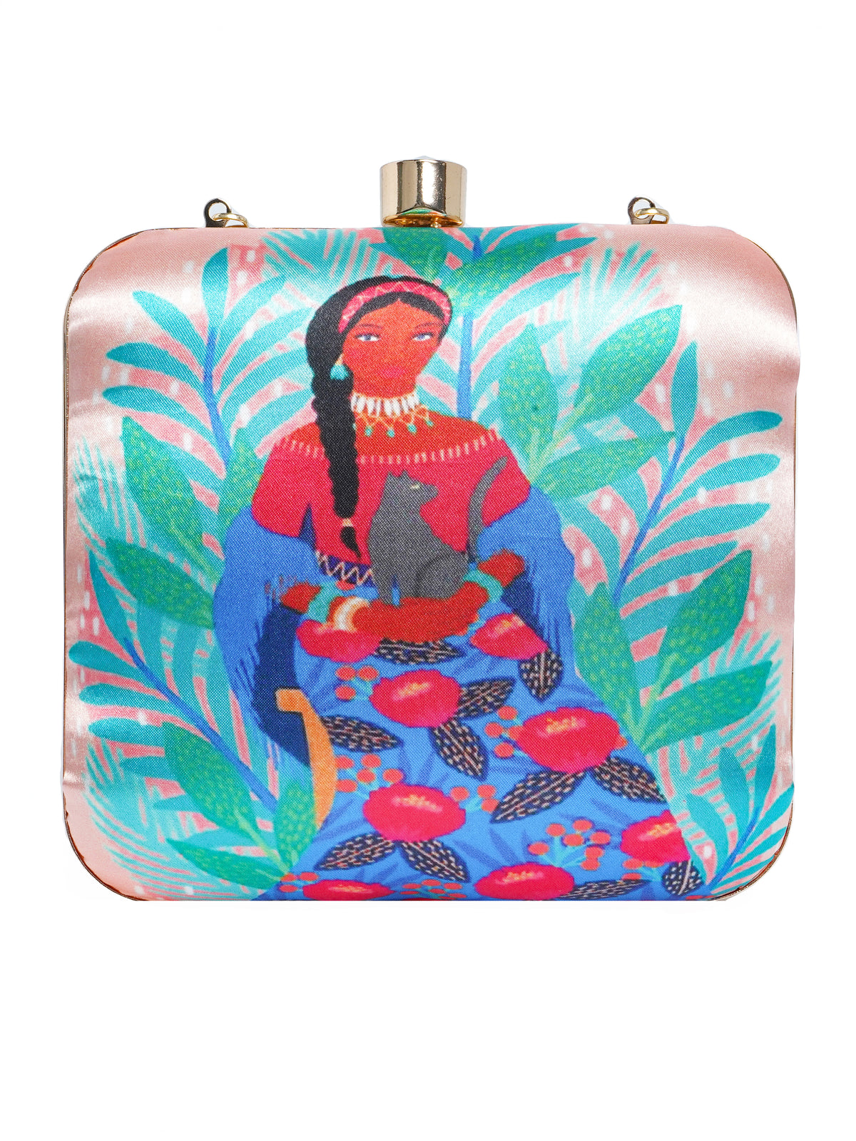 VRPS Printed Clutche | Handcrafted Ethnic Bag | SWIS-2099 | Additional Angle