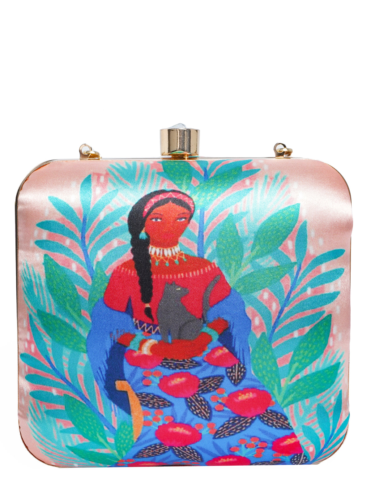 VRPS Printed Clutche | Handcrafted Ethnic Bag | SWIS-2099 | Additional Angle