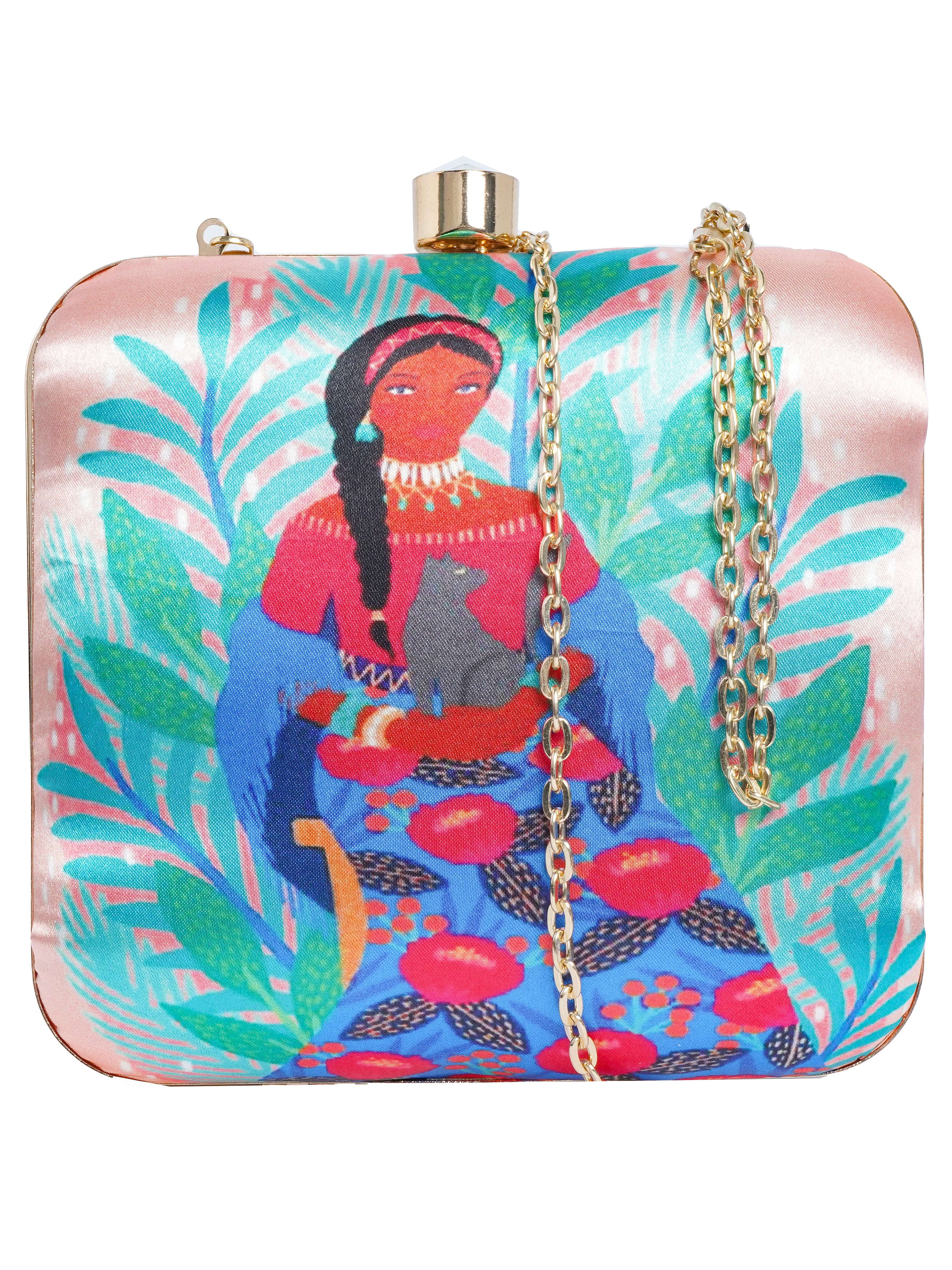 VRPS Printed Clutch | Handcrafted Ethnic Bag | SWIS-2099 | Additional Angle