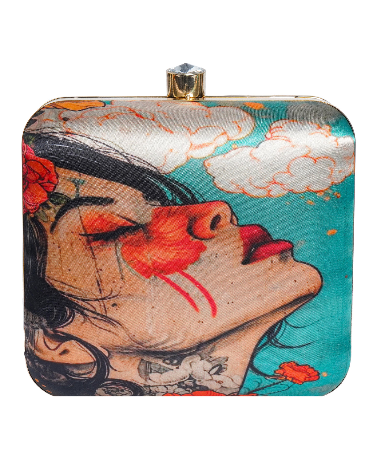 VRPS Printed Clutche | Handcrafted Ethnic Bag | SWIS-1730 | Additional Angle