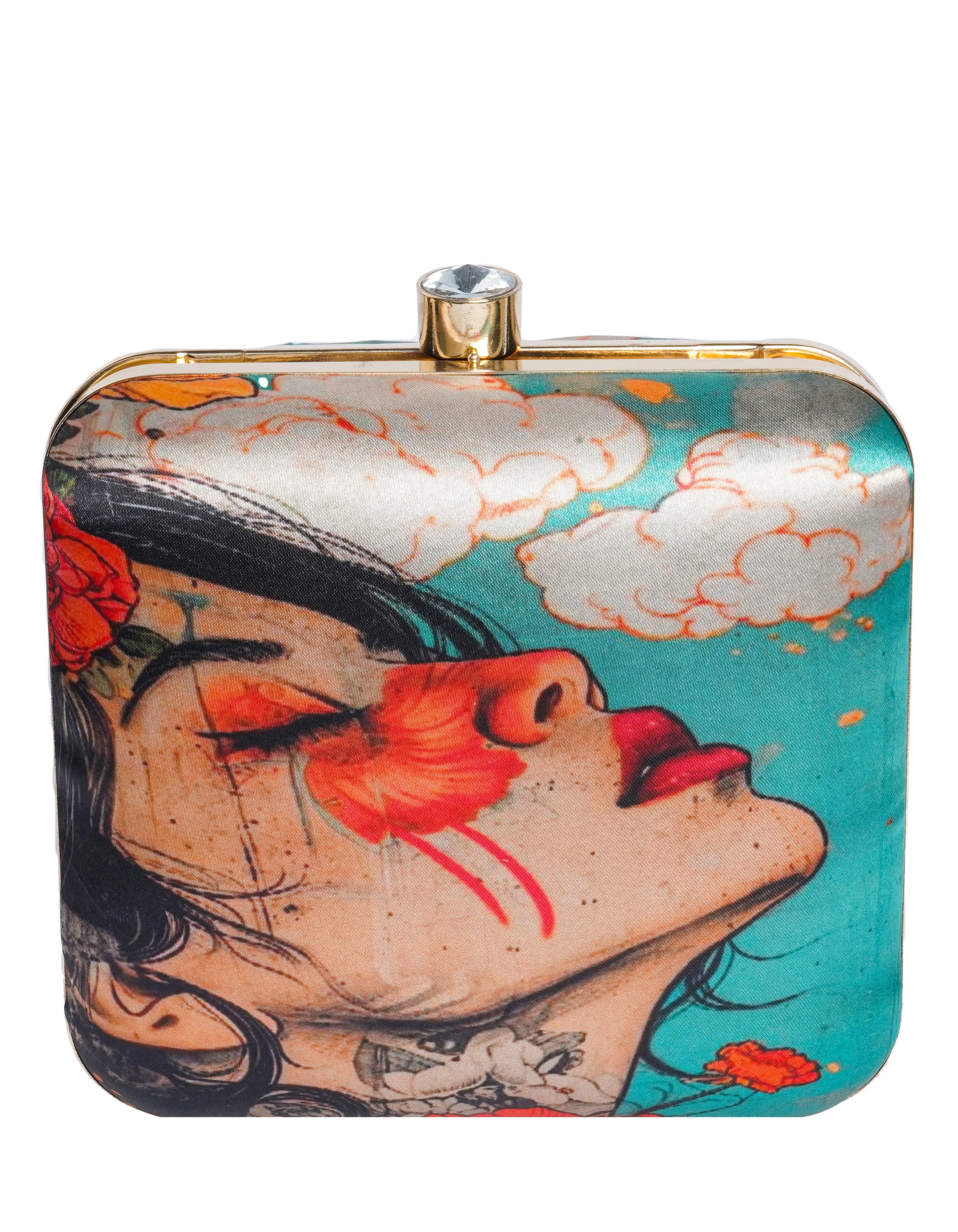 VRPS Printed Clutch | Handcrafted Ethnic Bag | SWIS-1730 | Additional Angle