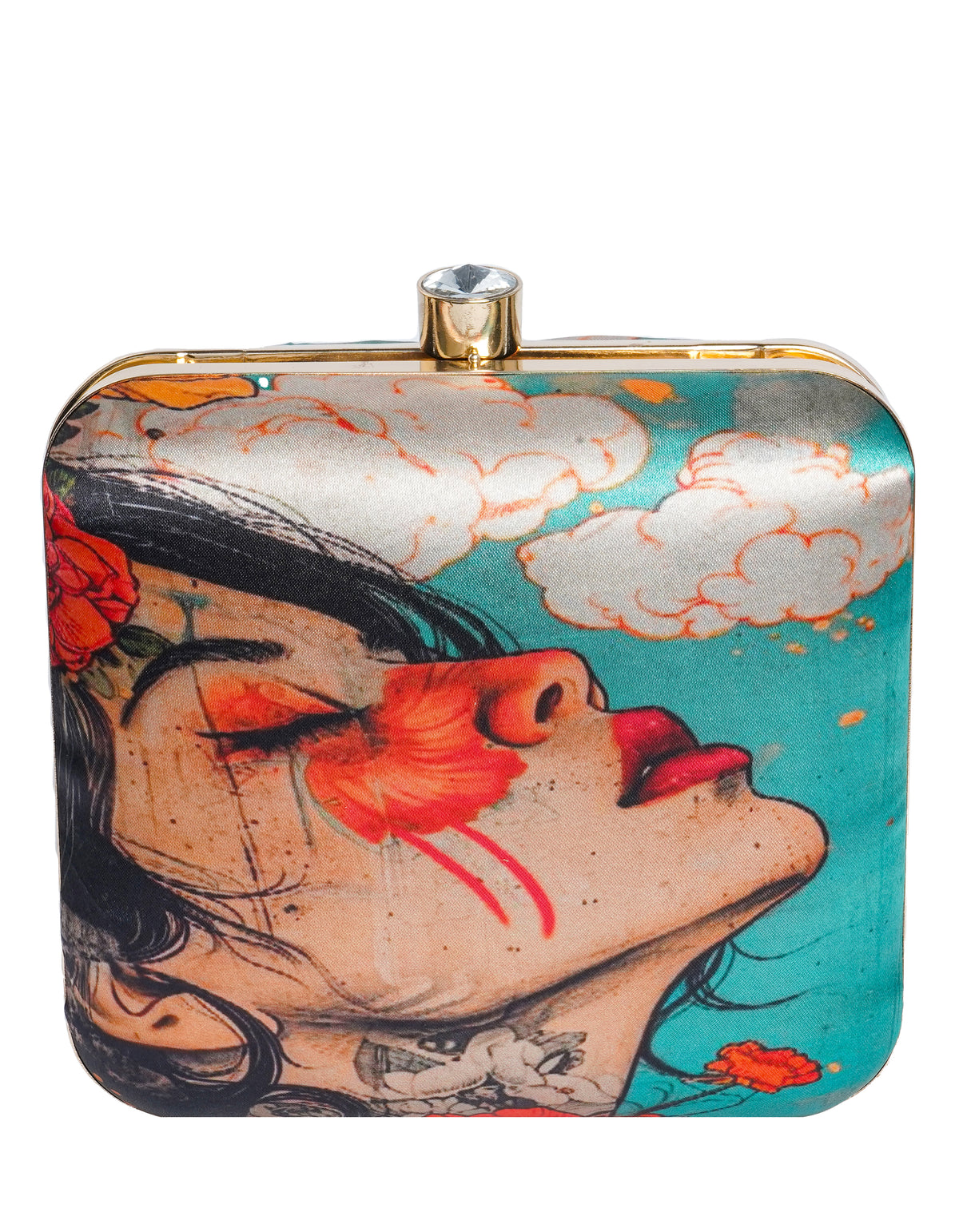 VRPS Printed Clutche | Handcrafted Ethnic Bag | SWIS-1730 | Additional Angle
