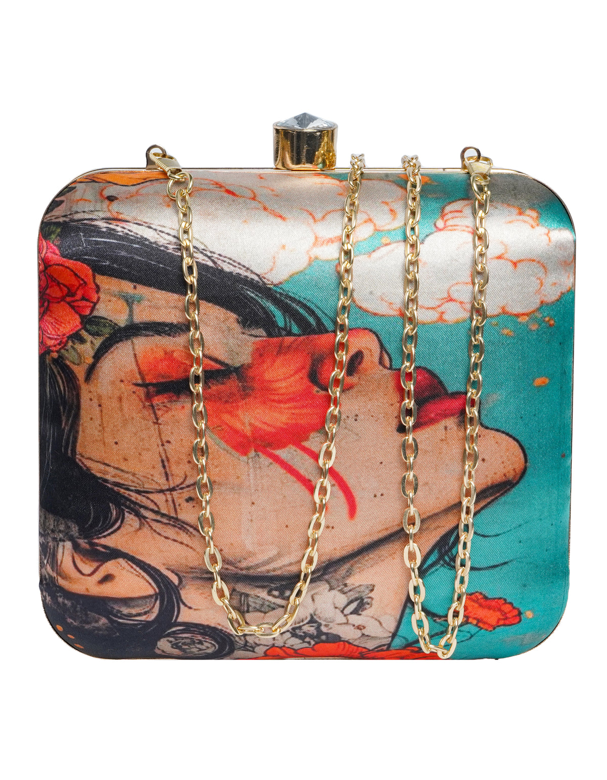 VRPS Printed Clutche | Handcrafted Ethnic Bag | SWIS-1730 | Additional Angle