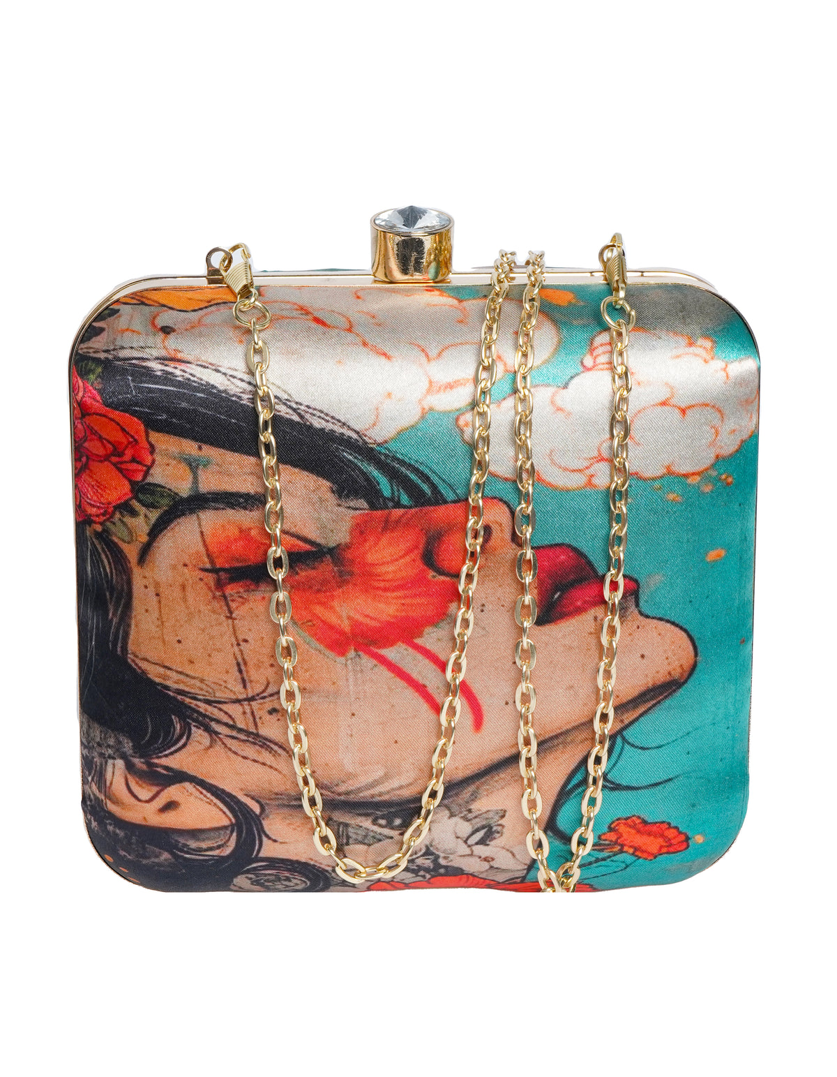 VRPS Printed Clutche | Handcrafted Ethnic Bag | SWIS-1730 | Additional Angle