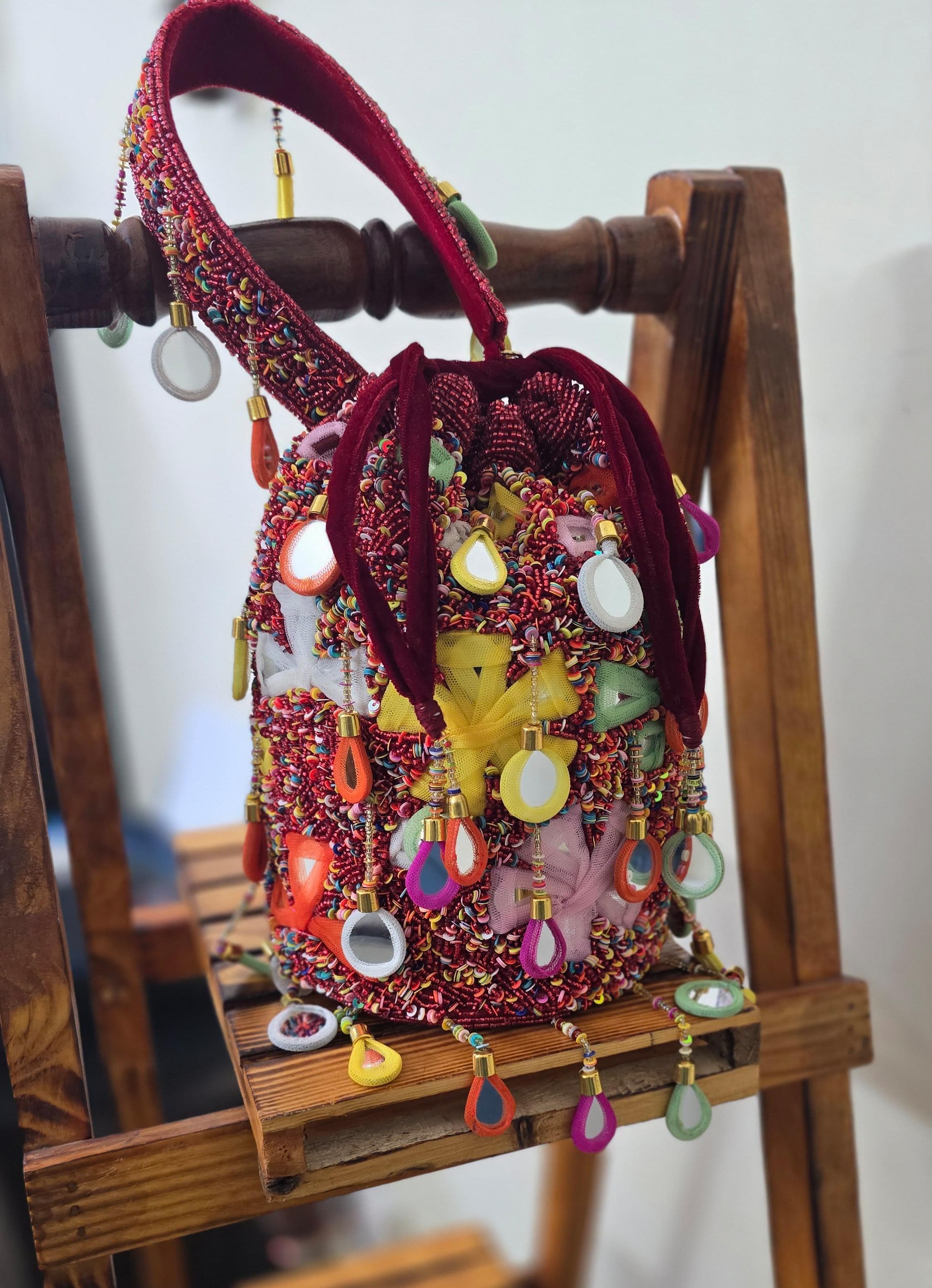 Mirror potli bag