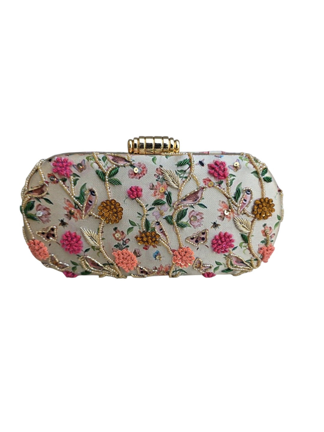 VRPS Printed Embroidered Clutch | Handcrafted Ethnic Bag | SWIS-4466 | Additional Angle